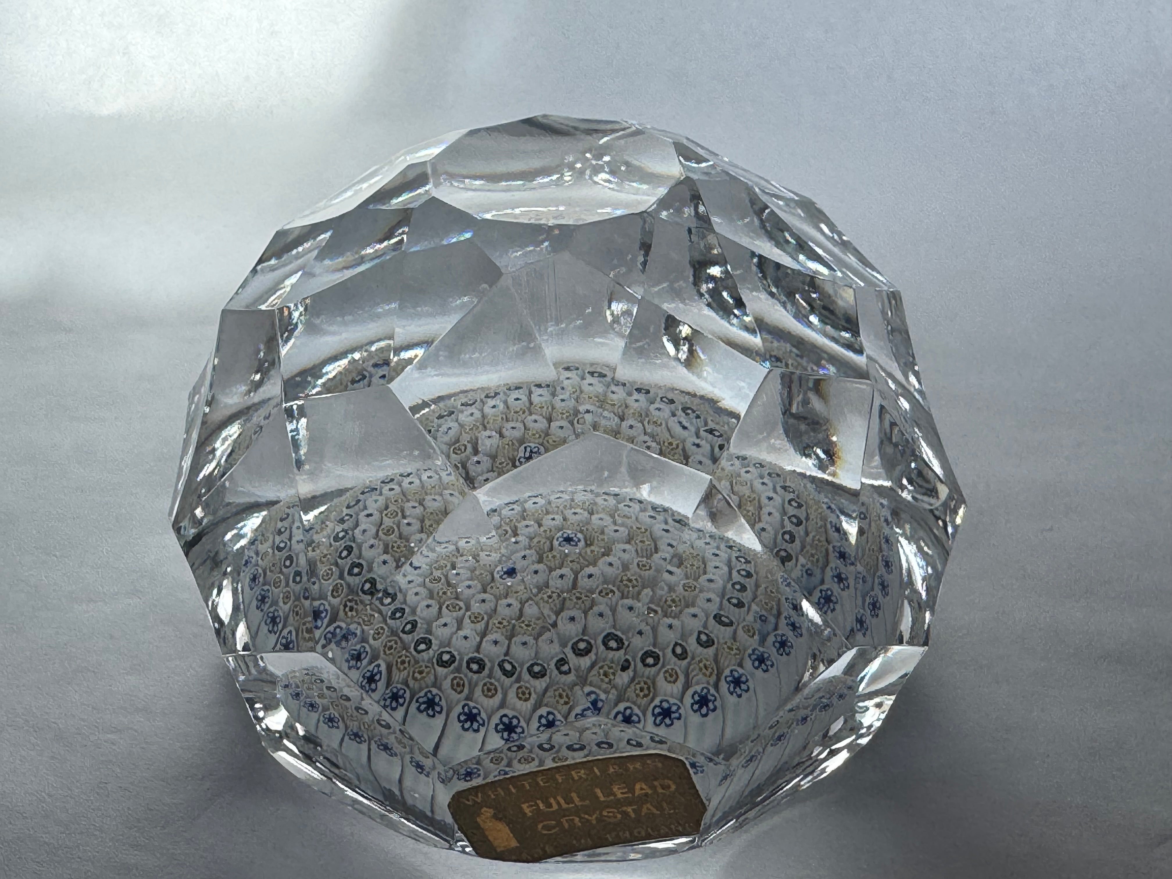 Whitefriars Full Lead Crystal Paperweight