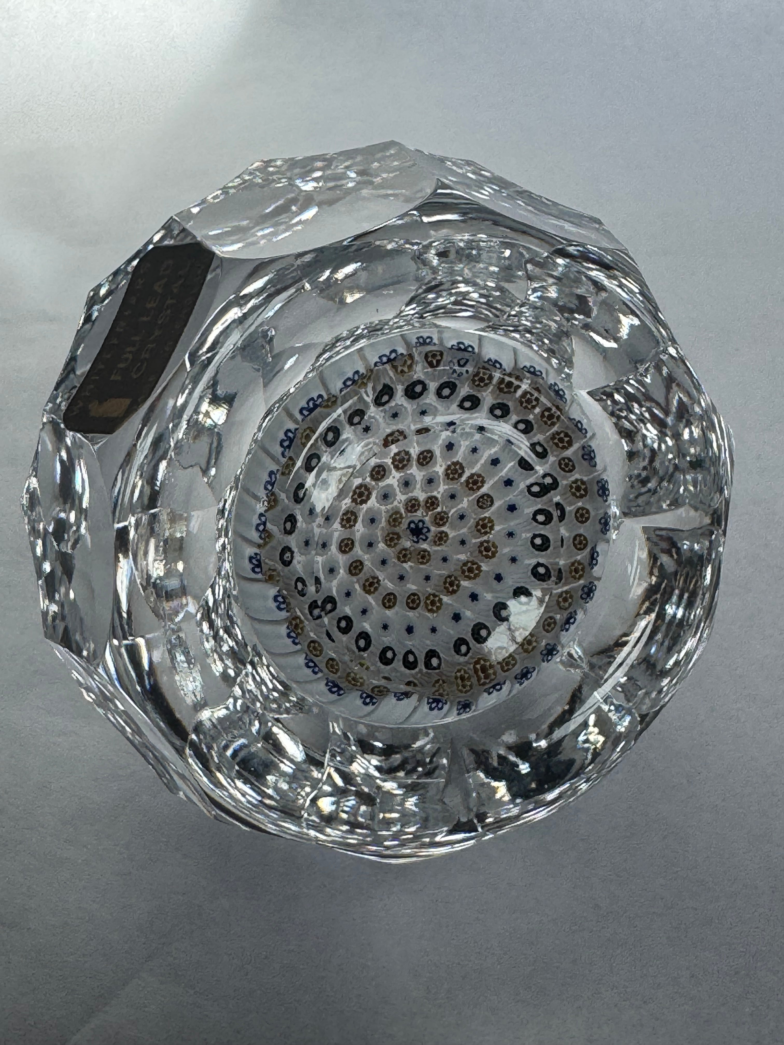 Whitefriars Full Lead Crystal Paperweight