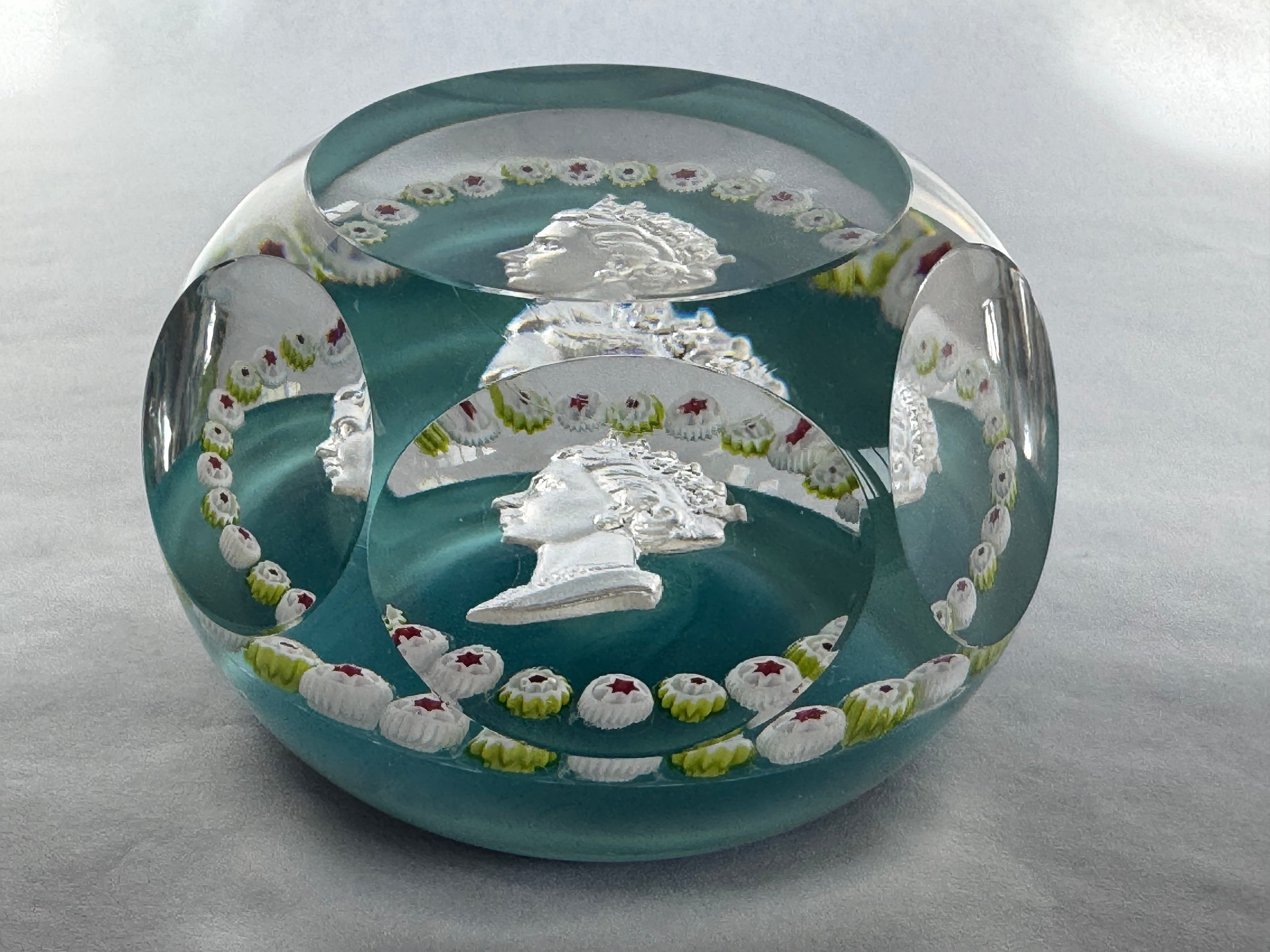 St Louis France Coronation 2/6/53 Paperweight