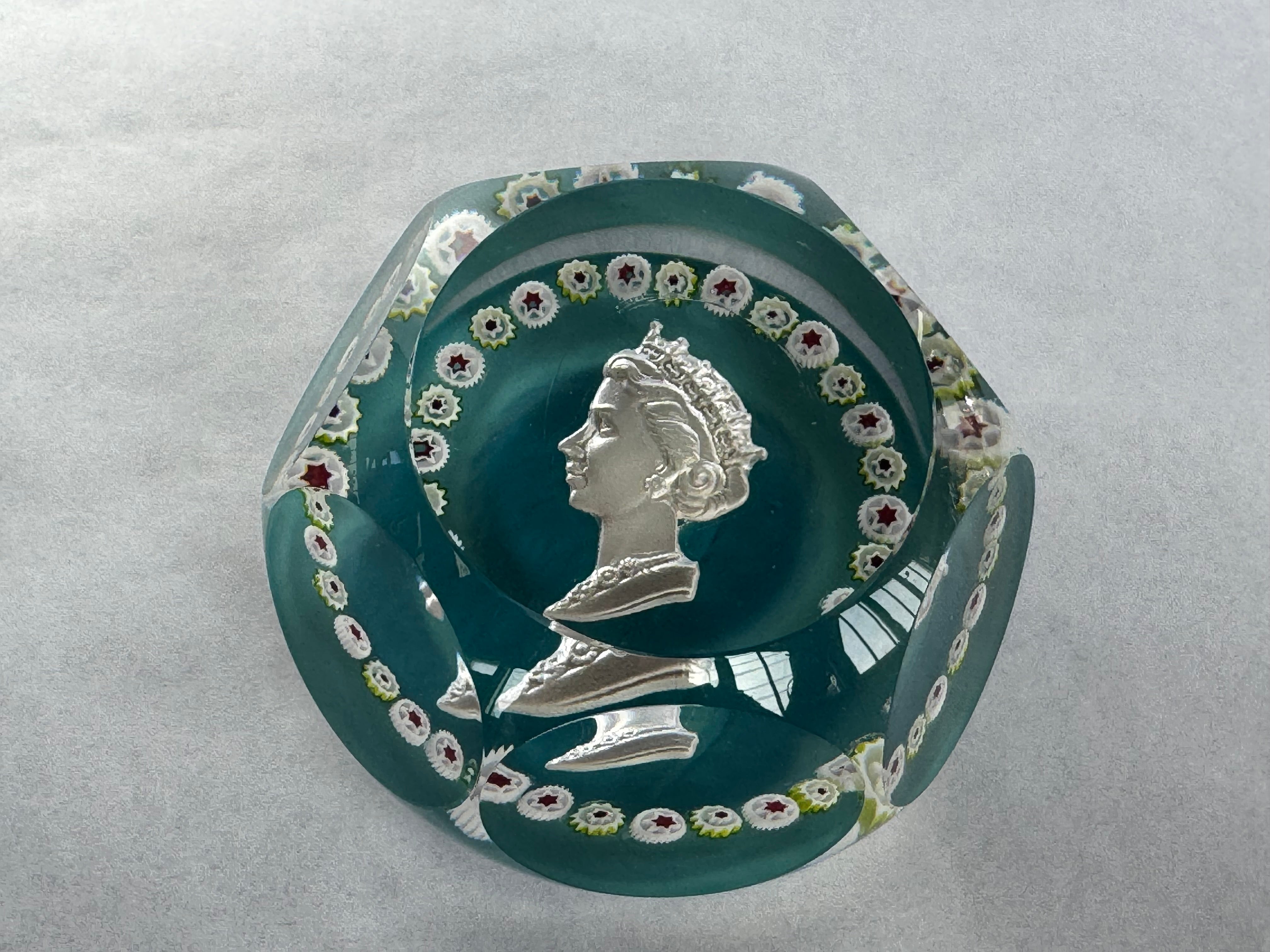 St Louis France Coronation 2/6/53 Paperweight