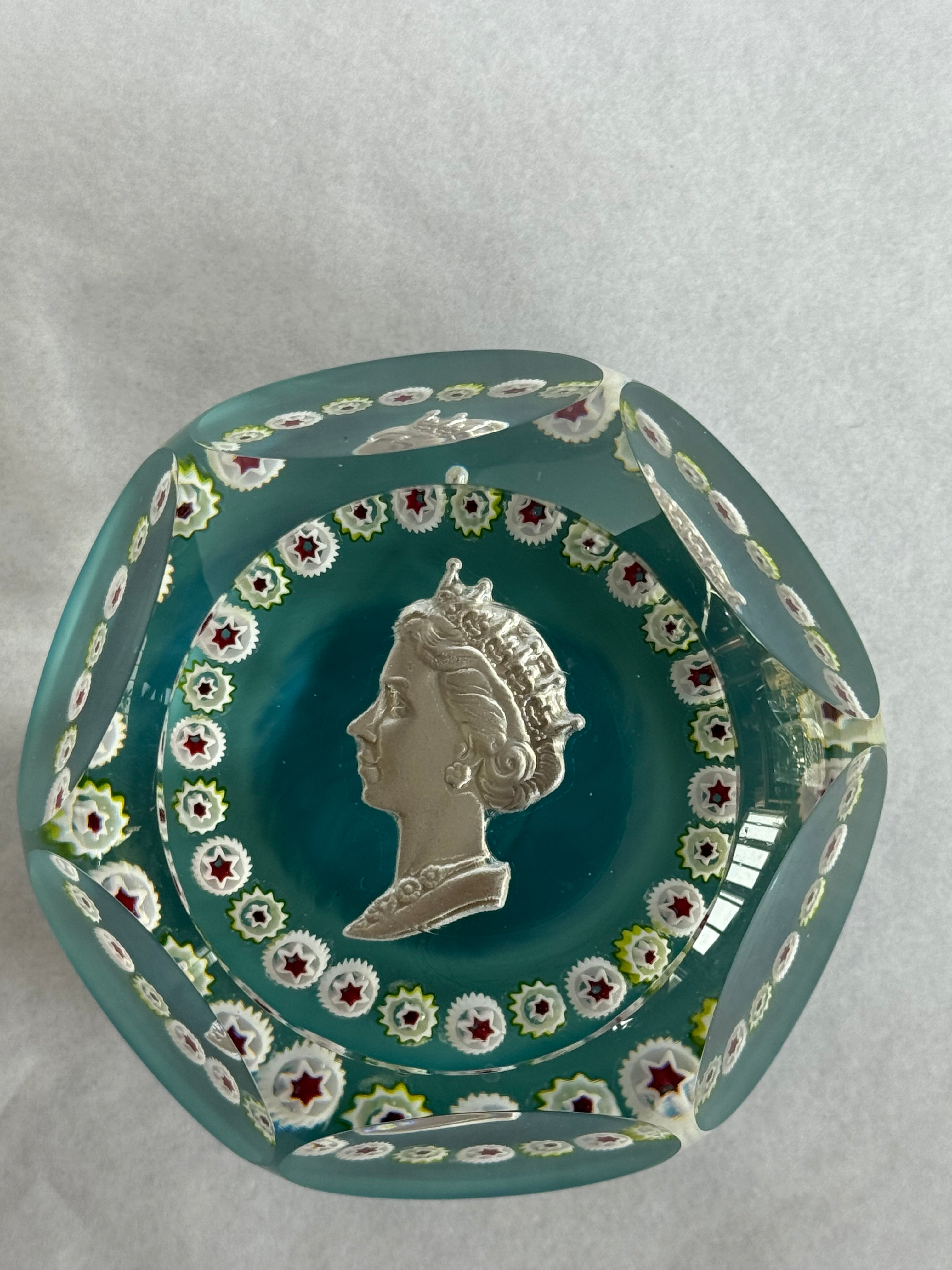 St Louis France Coronation 2/6/53 Paperweight