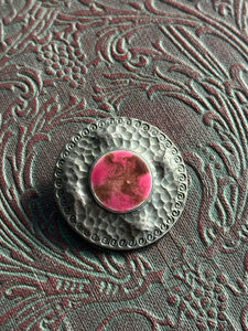 Arts & Crafts Brooch Round Beauty