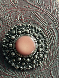 Arts & Crafts Brooch Round Beauty