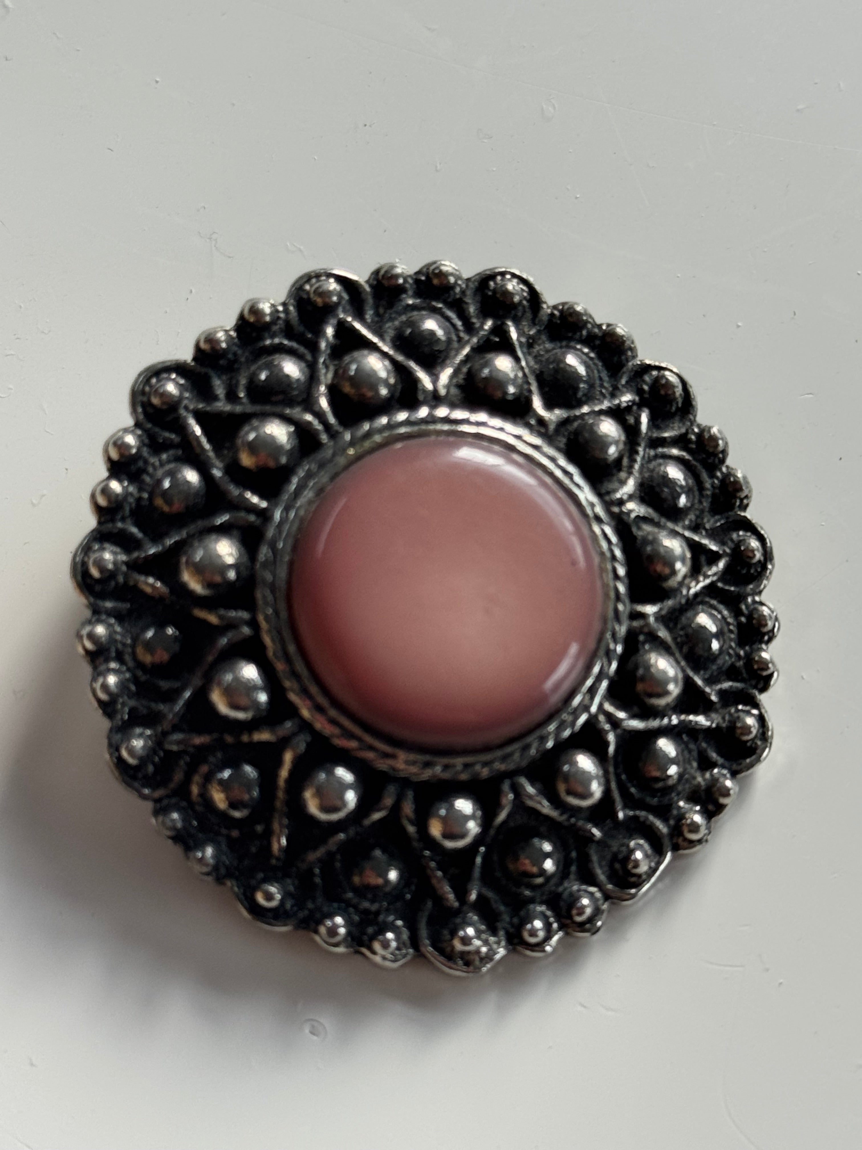 Arts & Crafts Brooch Round Beauty