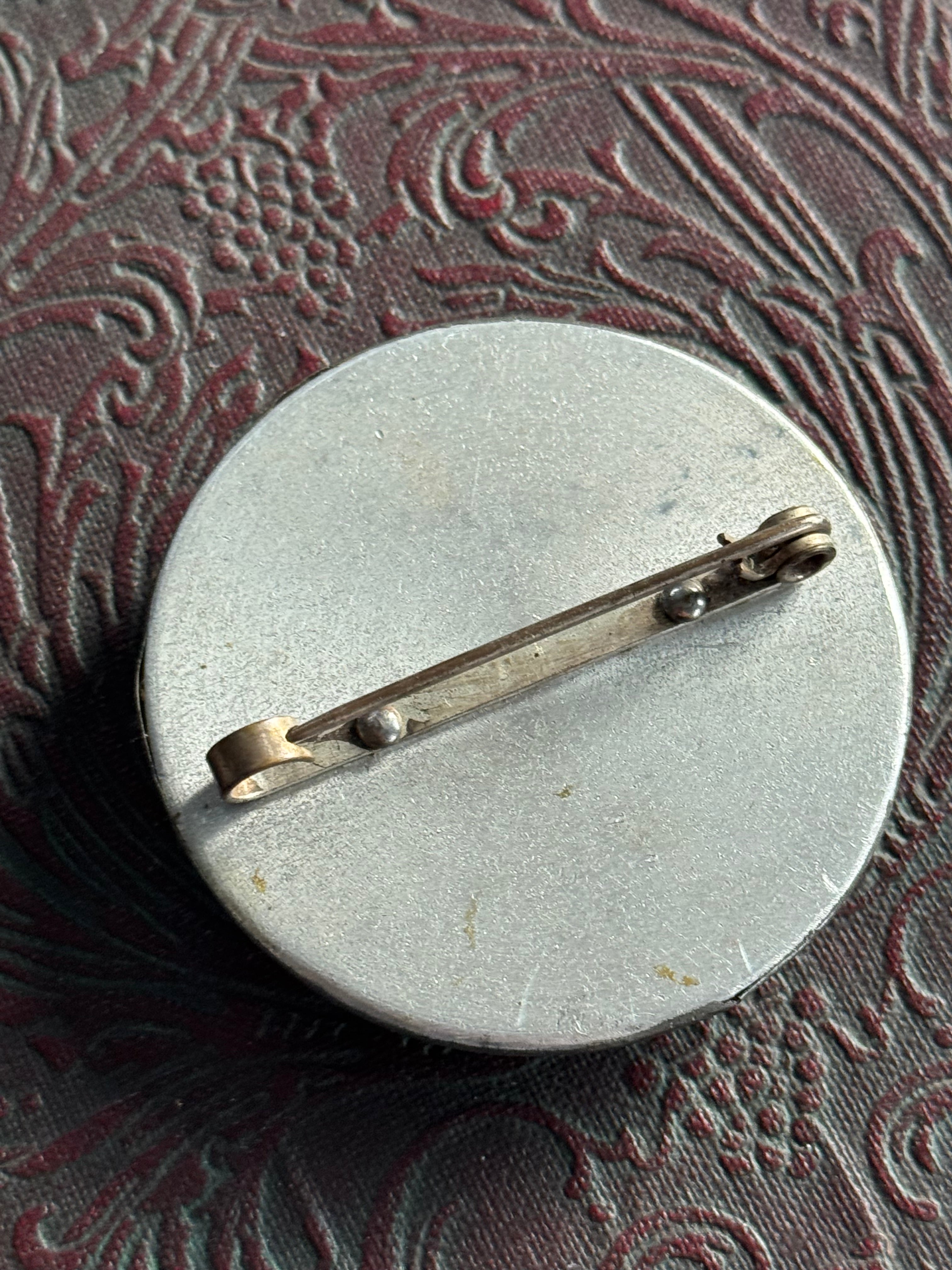 Arts & Crafts Pewter Brooch