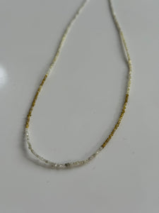 Raw Diamond Necklace 18ct Gold Yellow Gold Clasp - Unique Gift