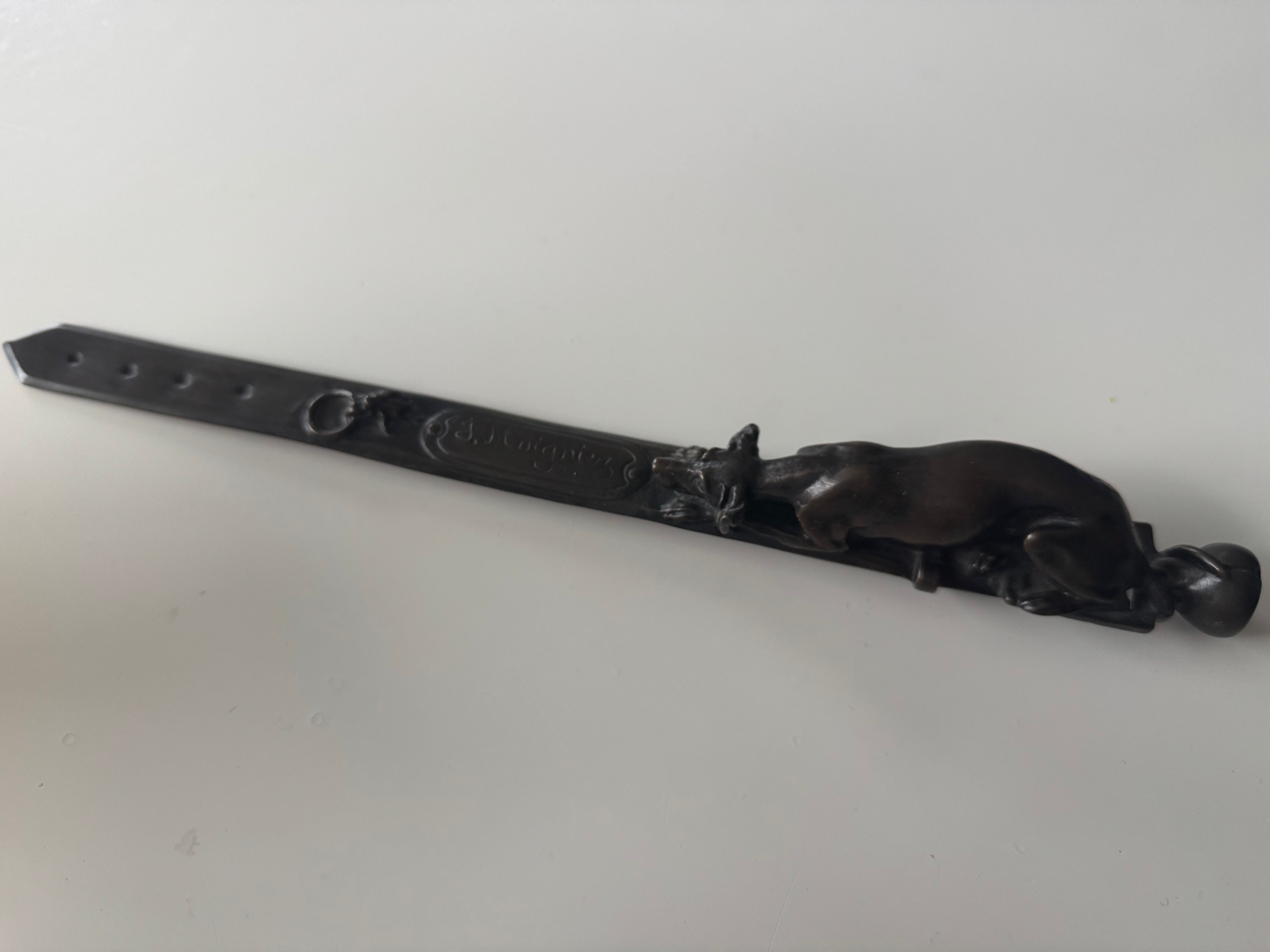 Jules Moigniez Bronze Sculpture Letter Opener 1835-1894