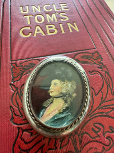 Stunning Hand Painted Miniature Sterling Brooch