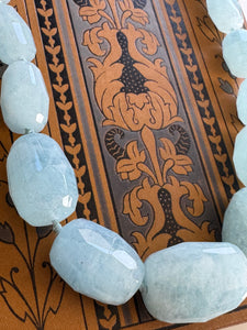 Stunning Filagree Vanessa Stowers Aquamarine Necklace