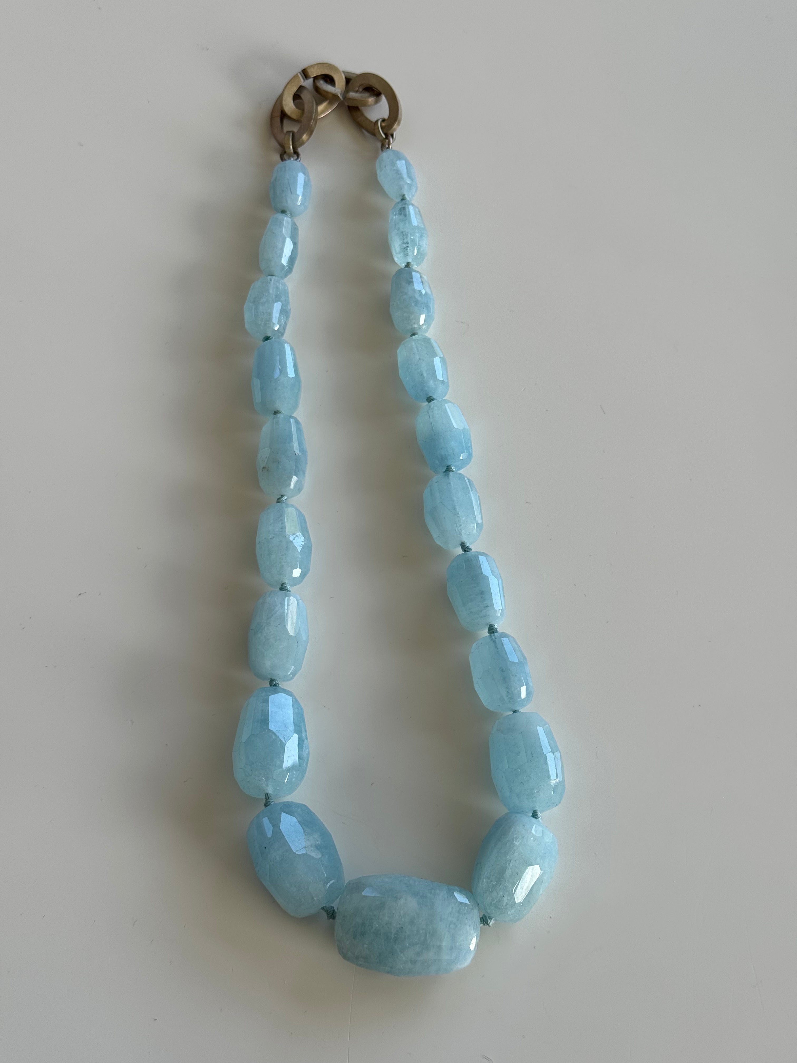 Stunning Filagree Vanessa Stowers Aquamarine Necklace