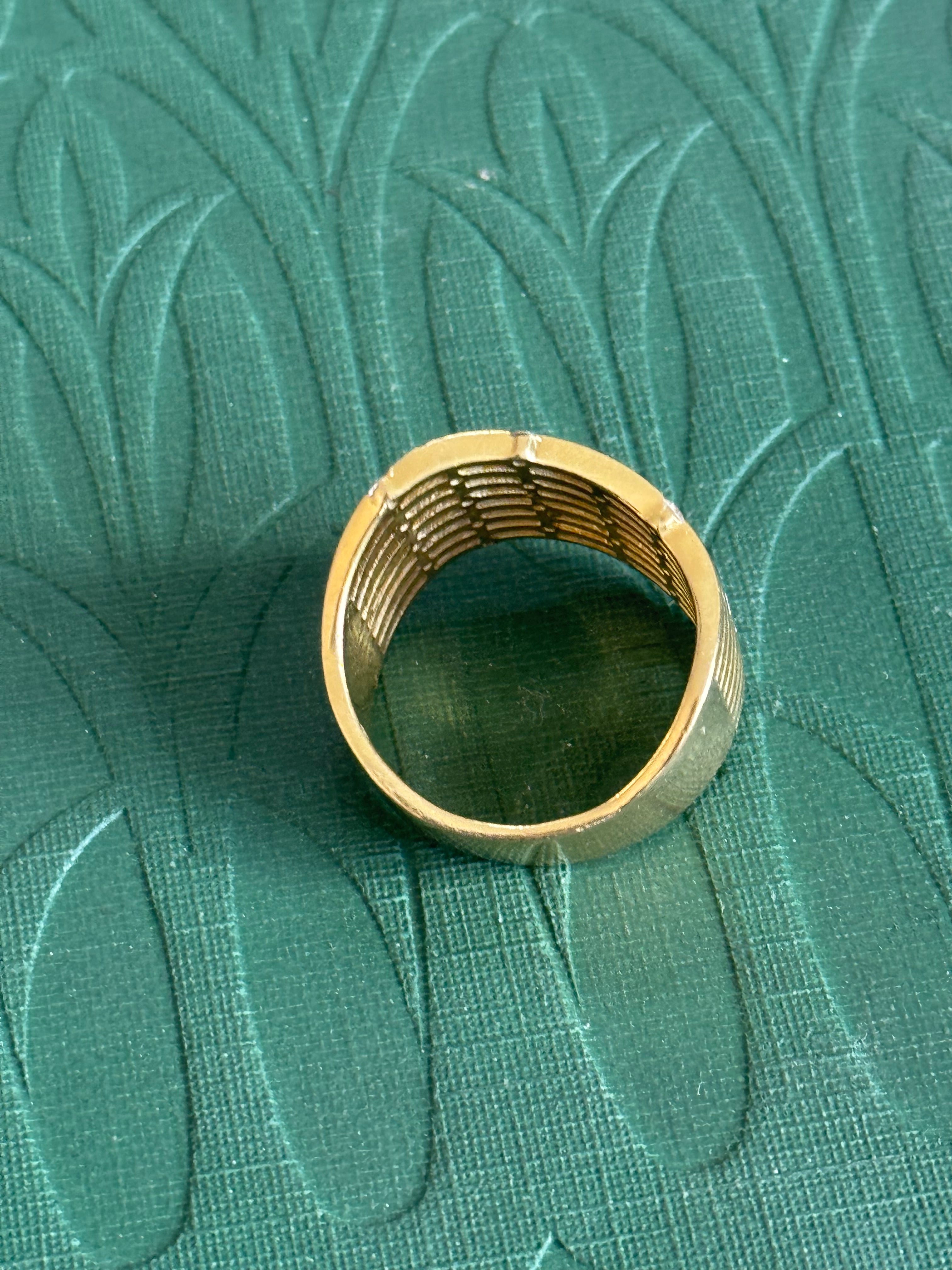 18ct Yellow Gold & Diamond Hand Made Ring Valuation $3750