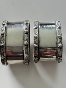 Edinburgh Sterling Silver Napkin Rings 1939 Hamilton & Inches
