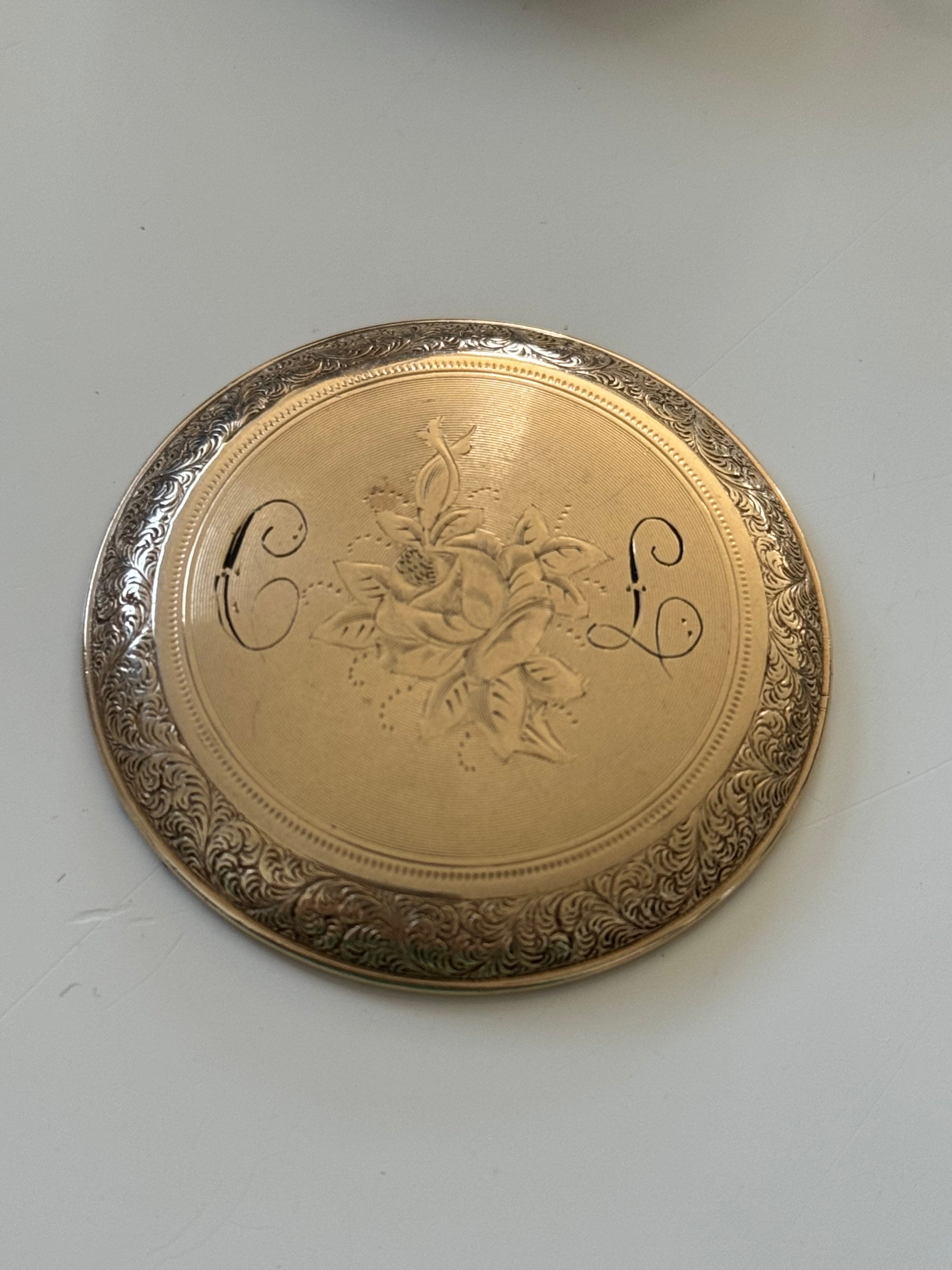 Vintage Ladies Gold Plated Waterbury Pocket Watch Working