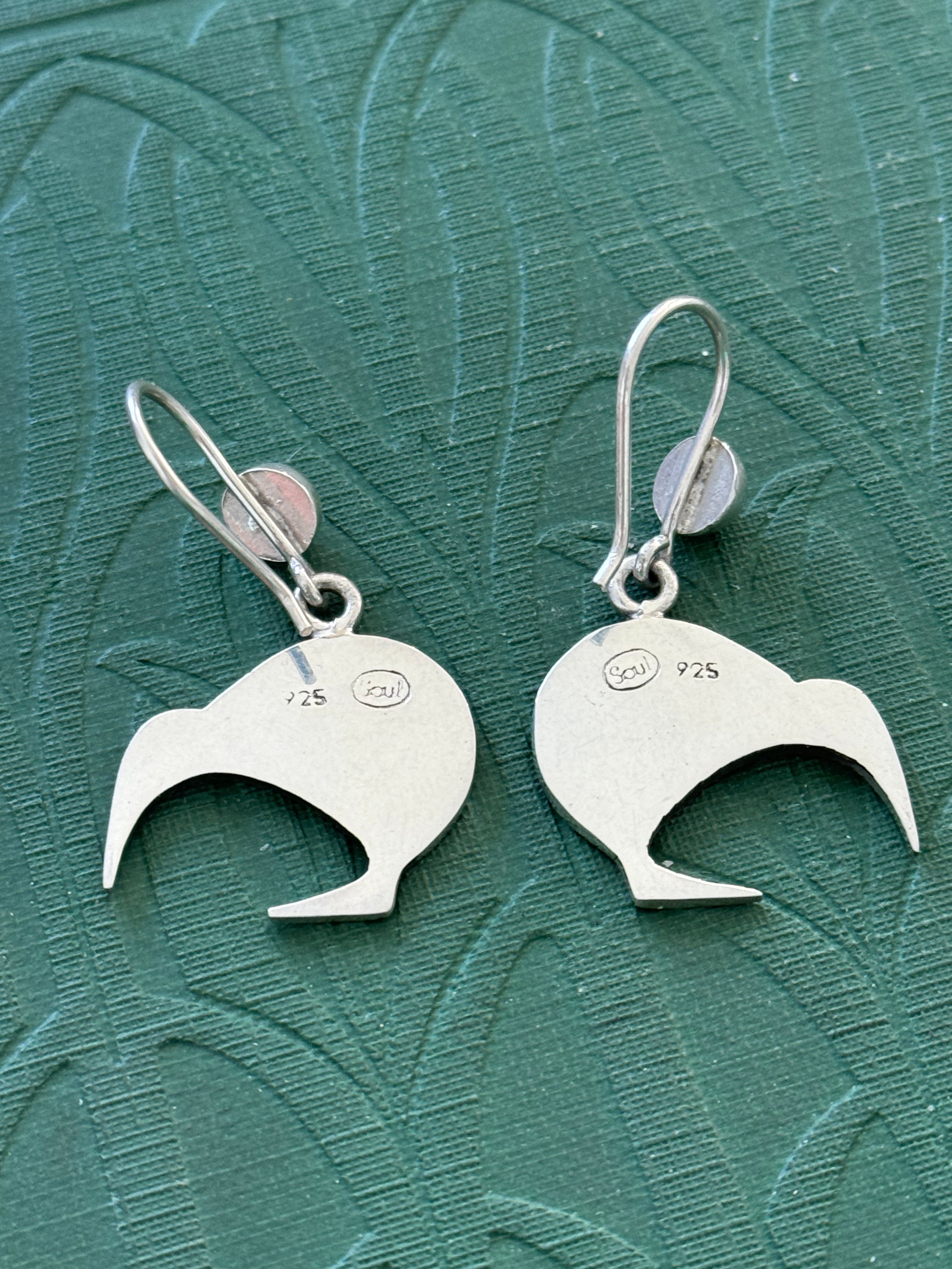 Kiwi Sterling Silver Earrings – Hallmarked Soul 925