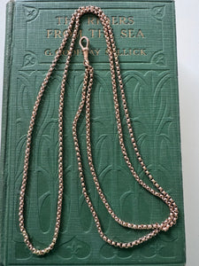 Antique 9ct Rose Gold Pocket Watch Chain – Rare & Stunning!