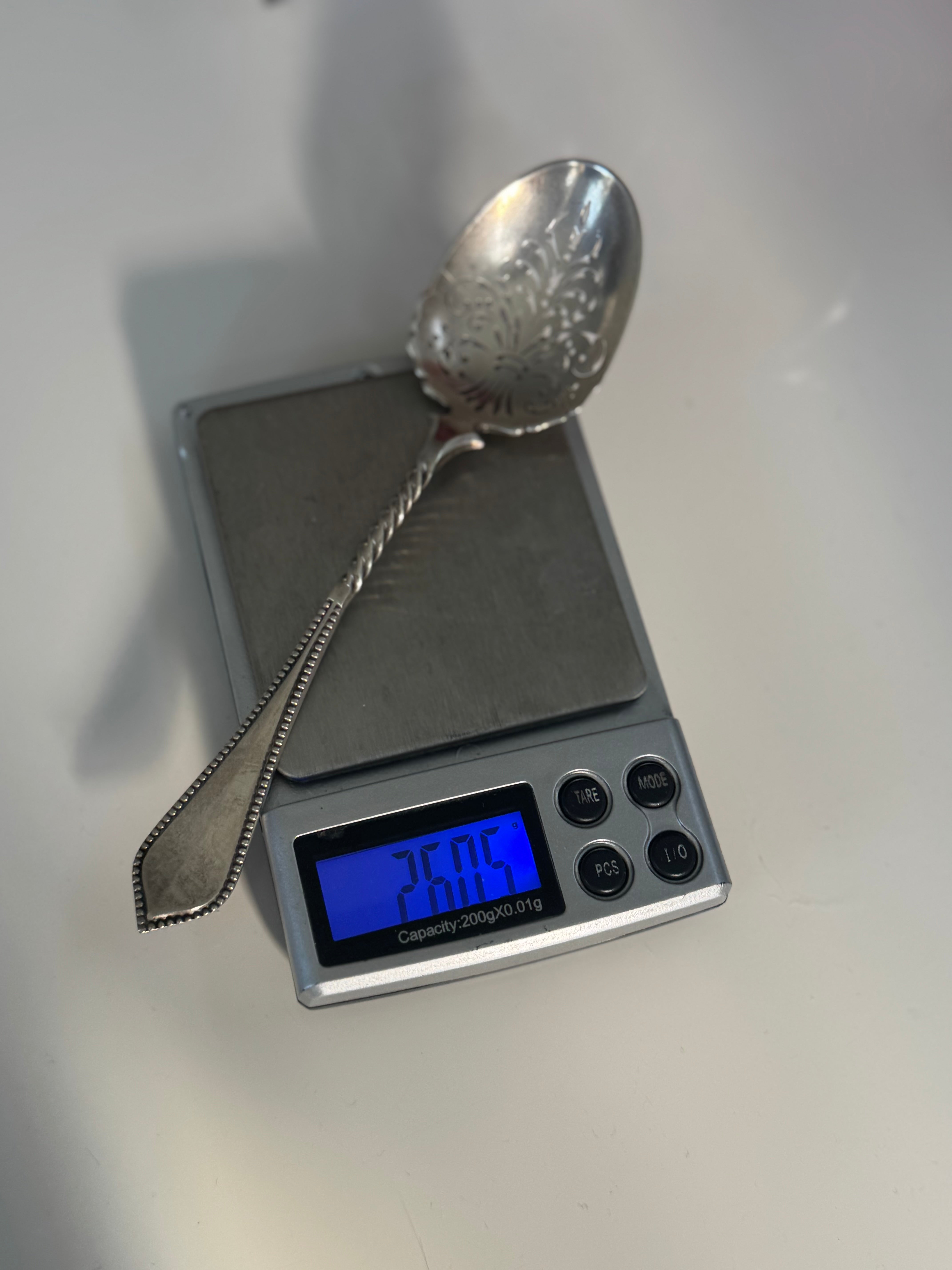Sterling Silver Spoon Clear Marks 26.05g