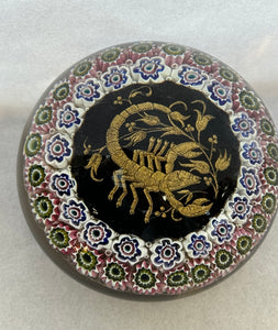 1970/80's Murano Zodiac Paperweight Scorpio
