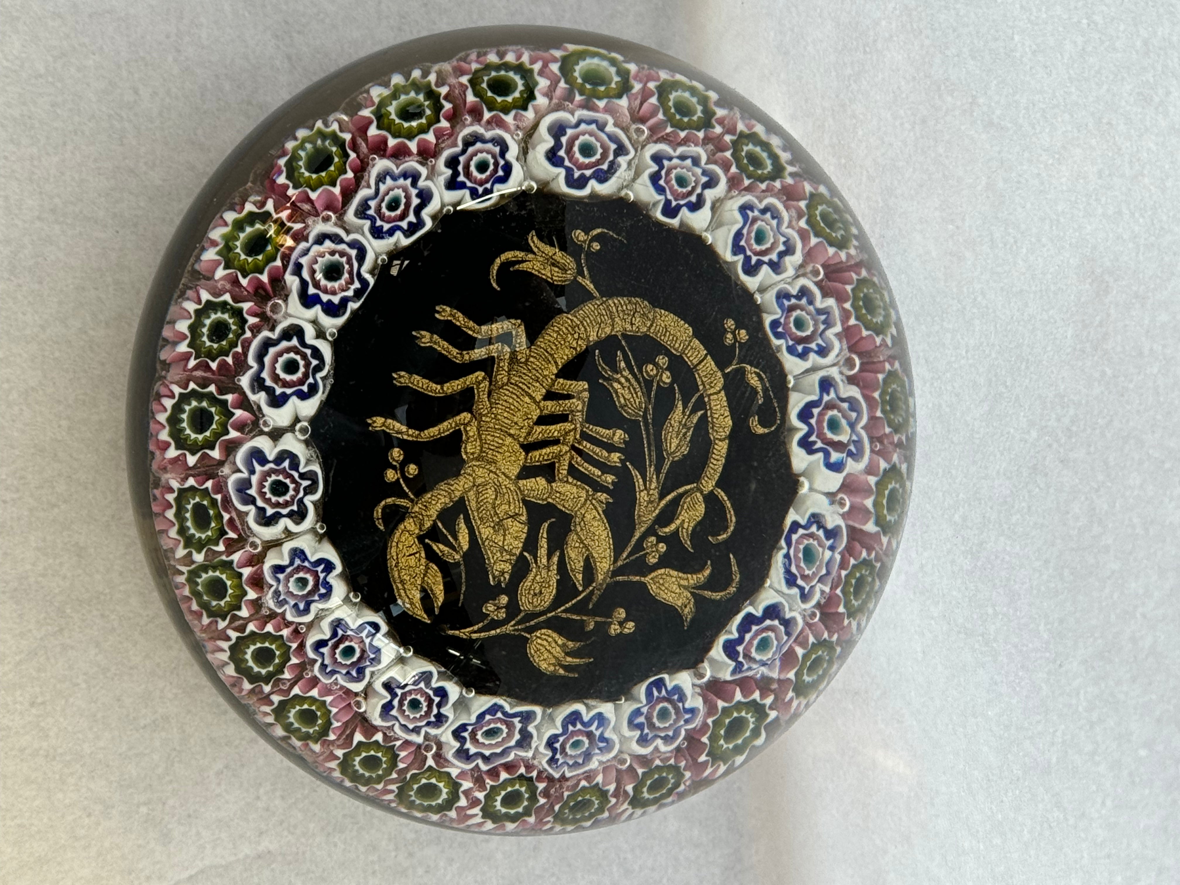 1970/80's Murano Zodiac Paperweight Scorpio
