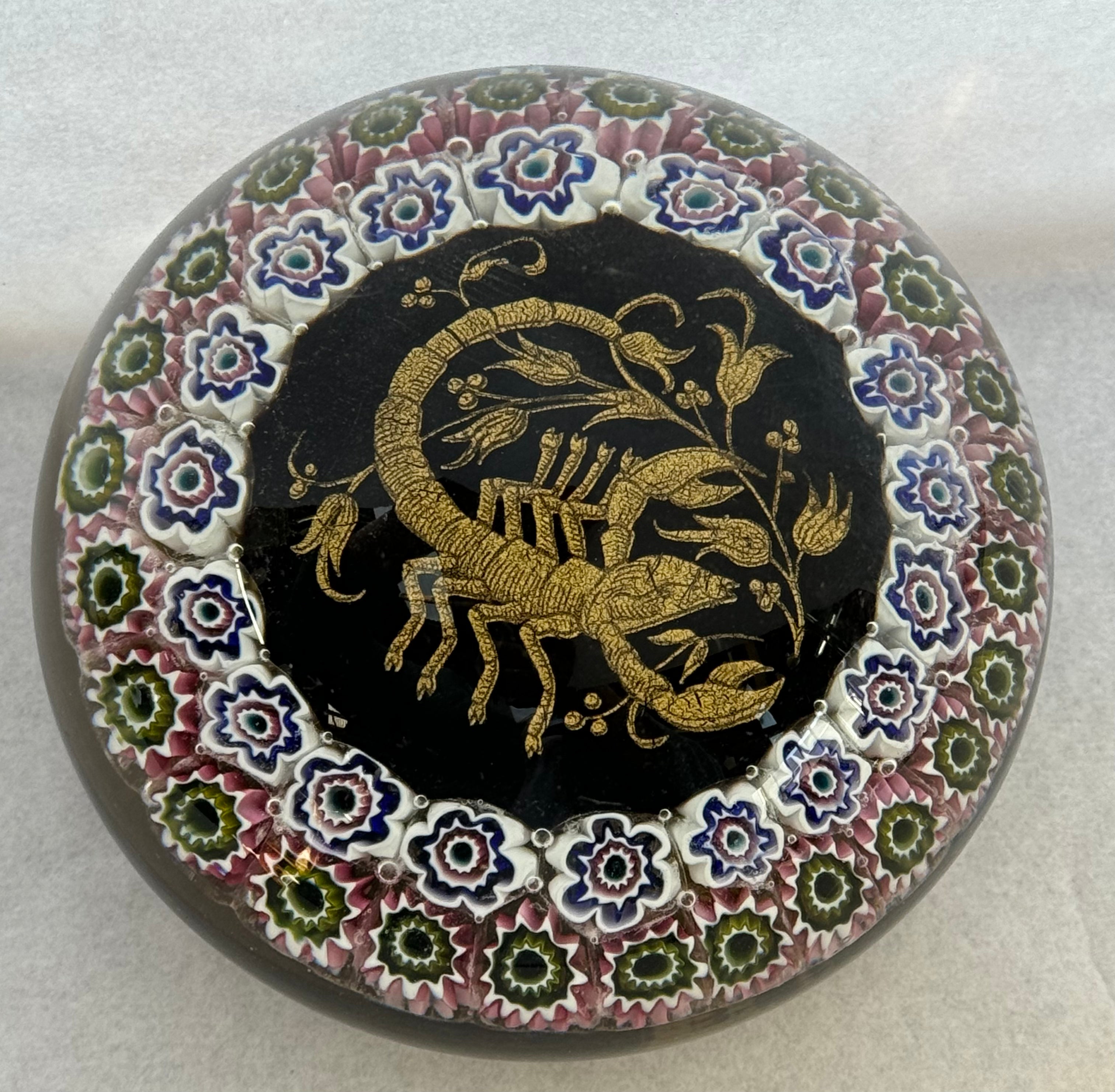 1970/80's Murano Zodiac Paperweight Scorpio