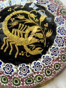 1970/80's Murano Zodiac Paperweight Scorpio