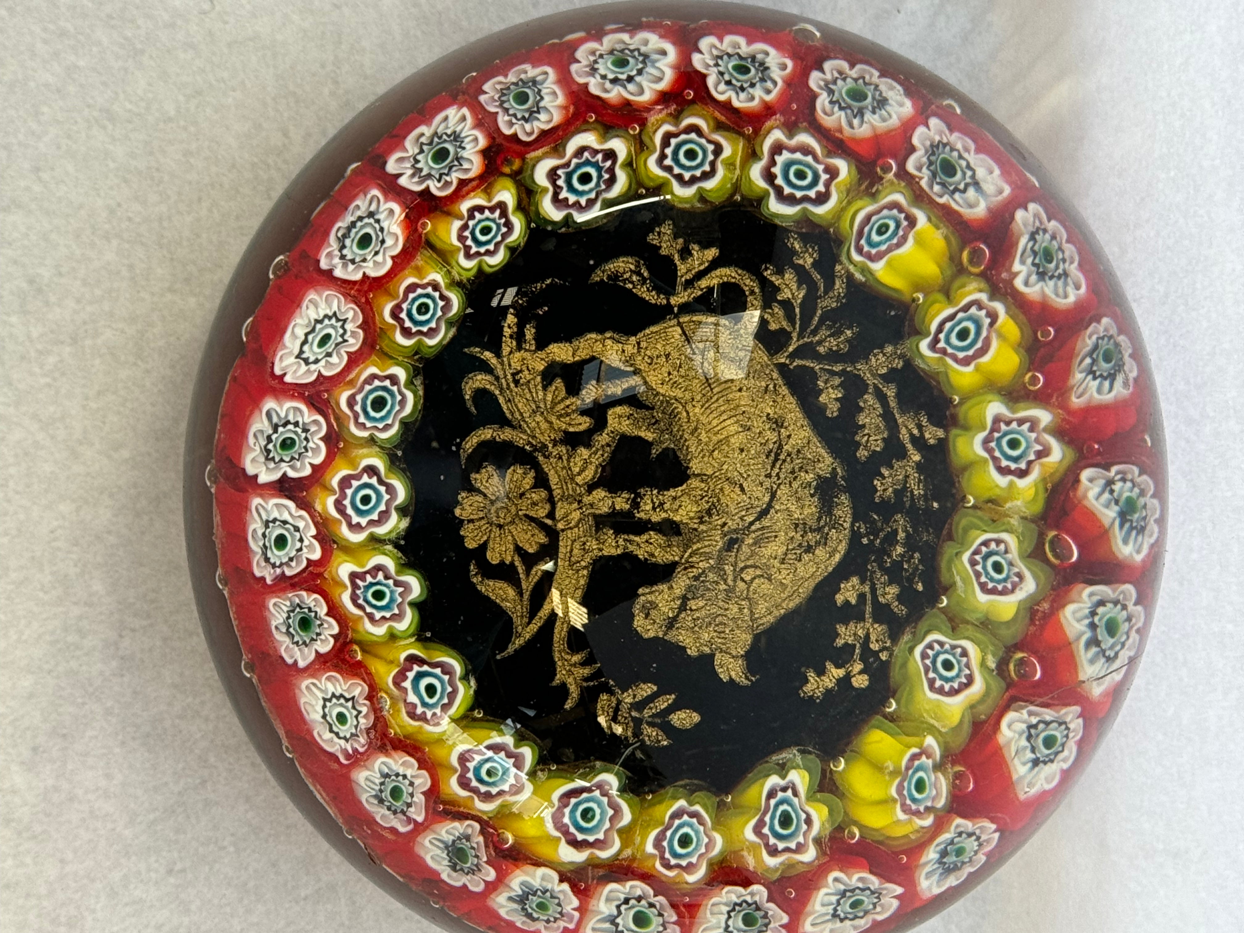1970/80's Murano Zodiac Paperweight Taurus
