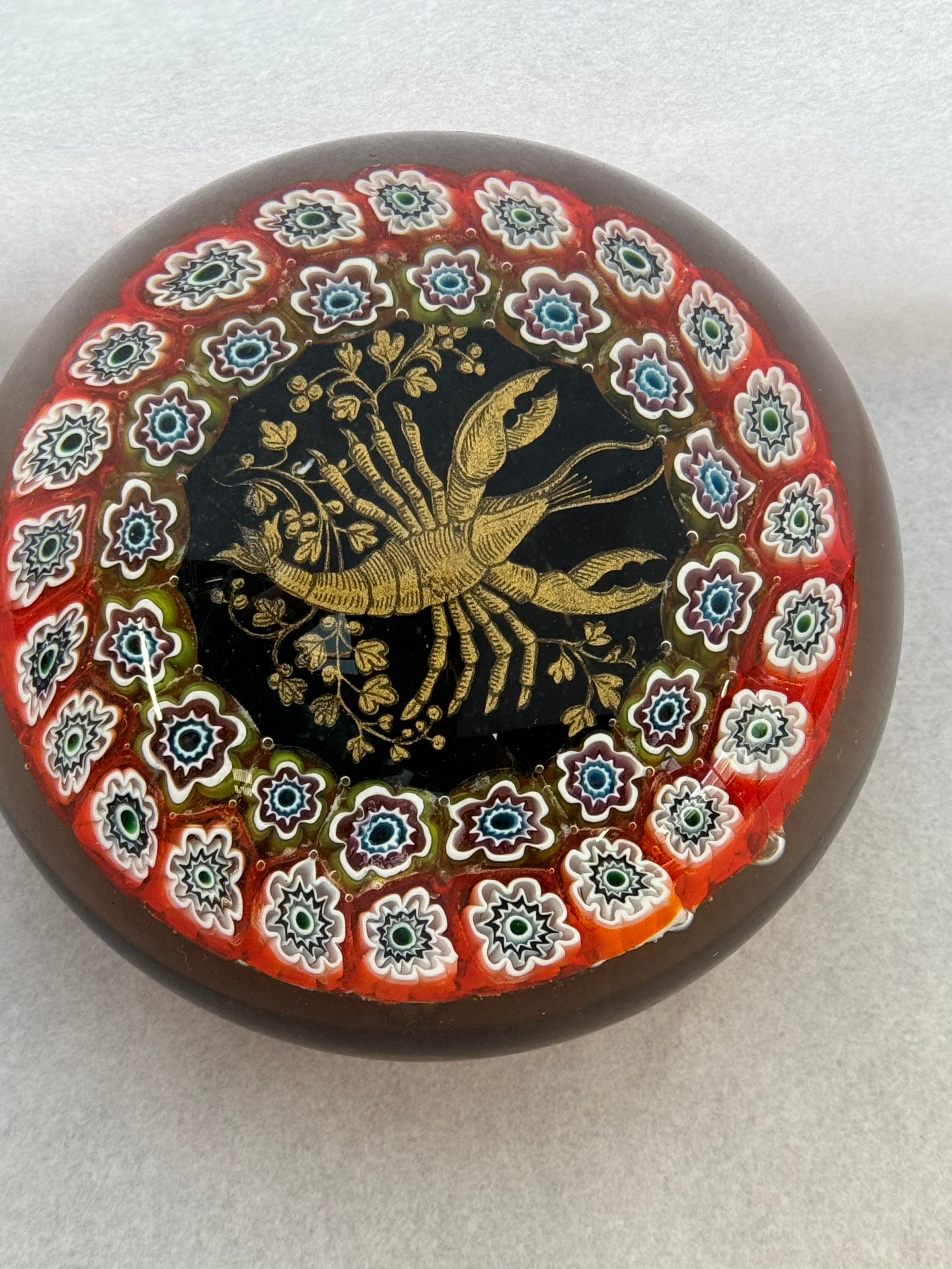 1970/80's Murano Zodiac Paperweight Cancer