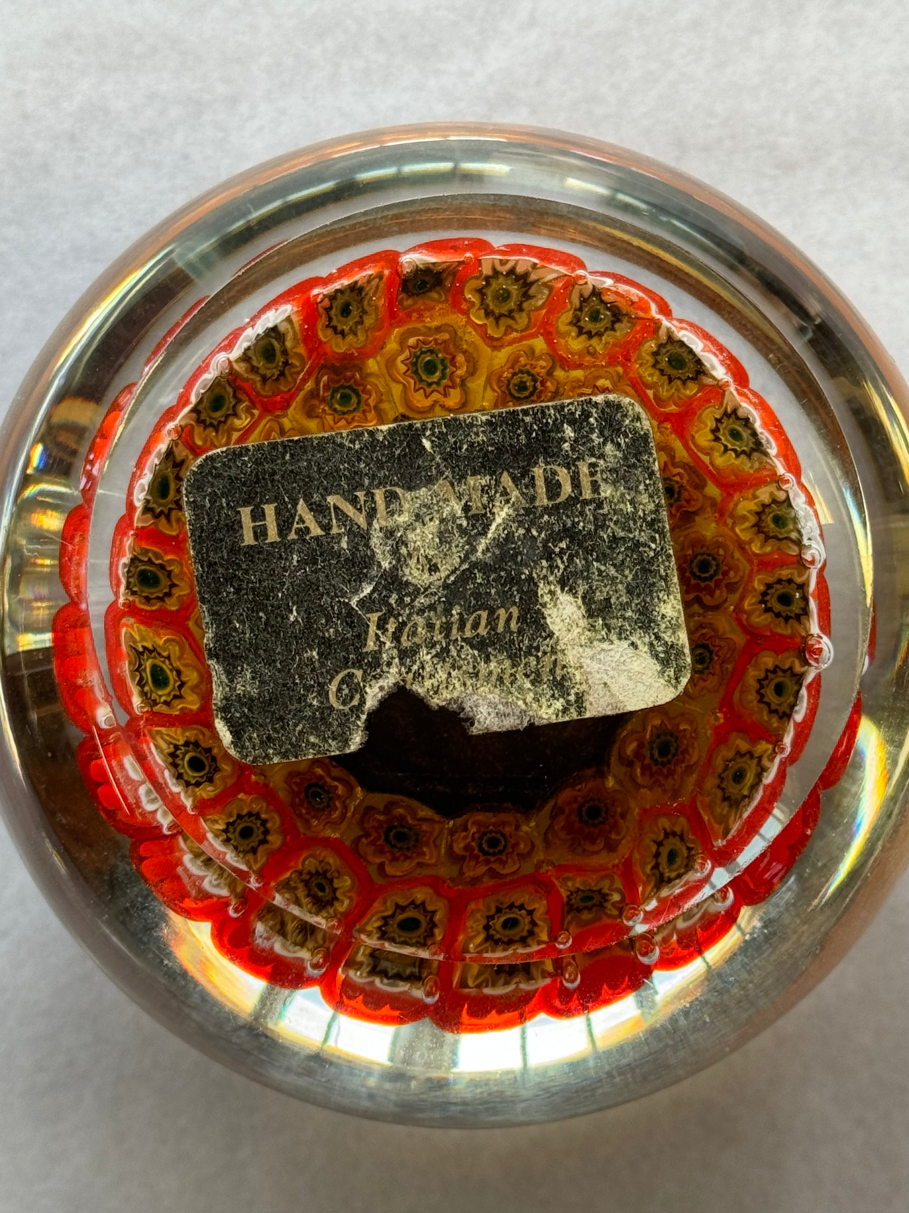 1970/80's Murano Zodiac Paperweight Cancer