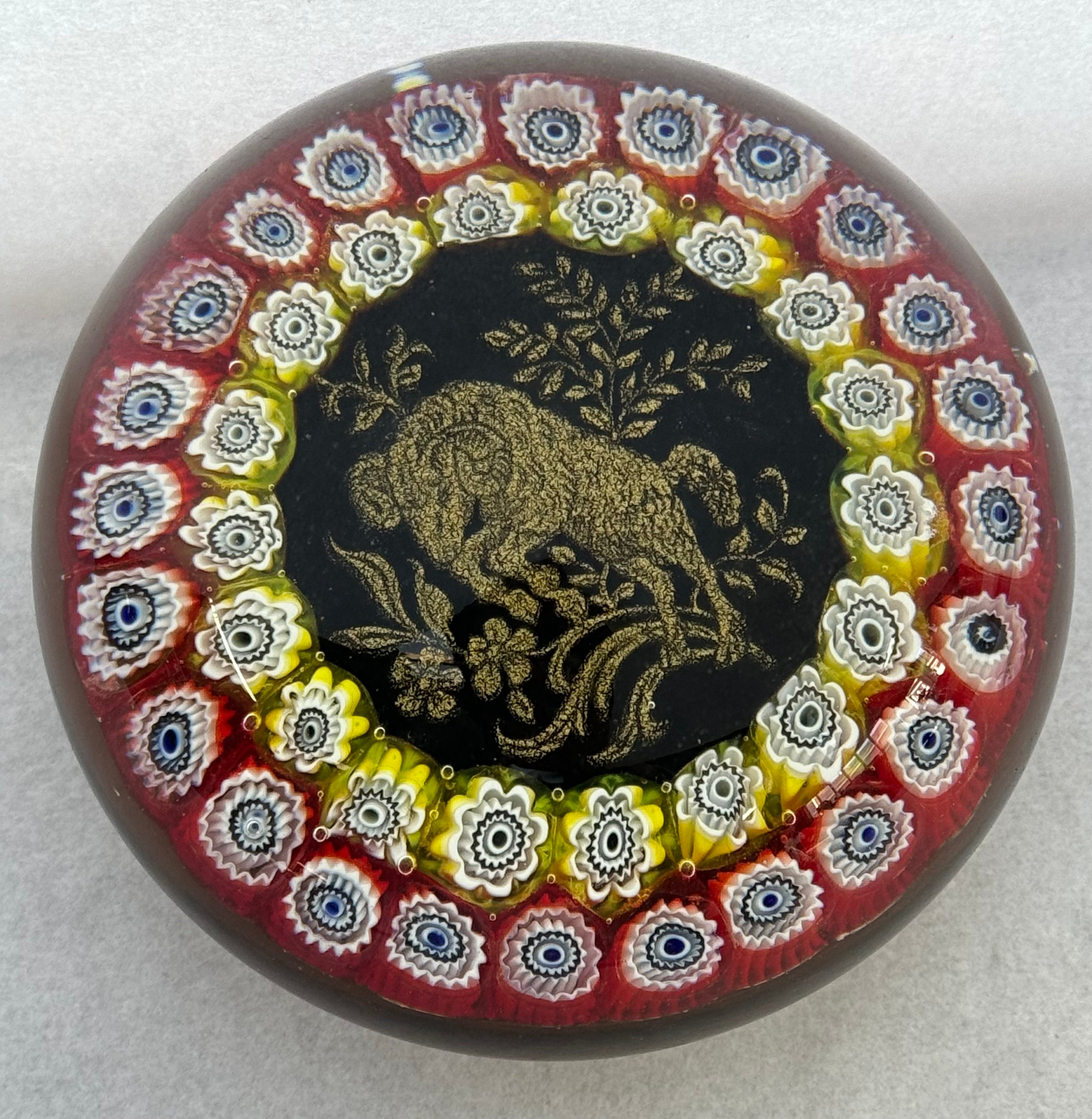 1970/80's Murano Zodiac Paperweight Aries