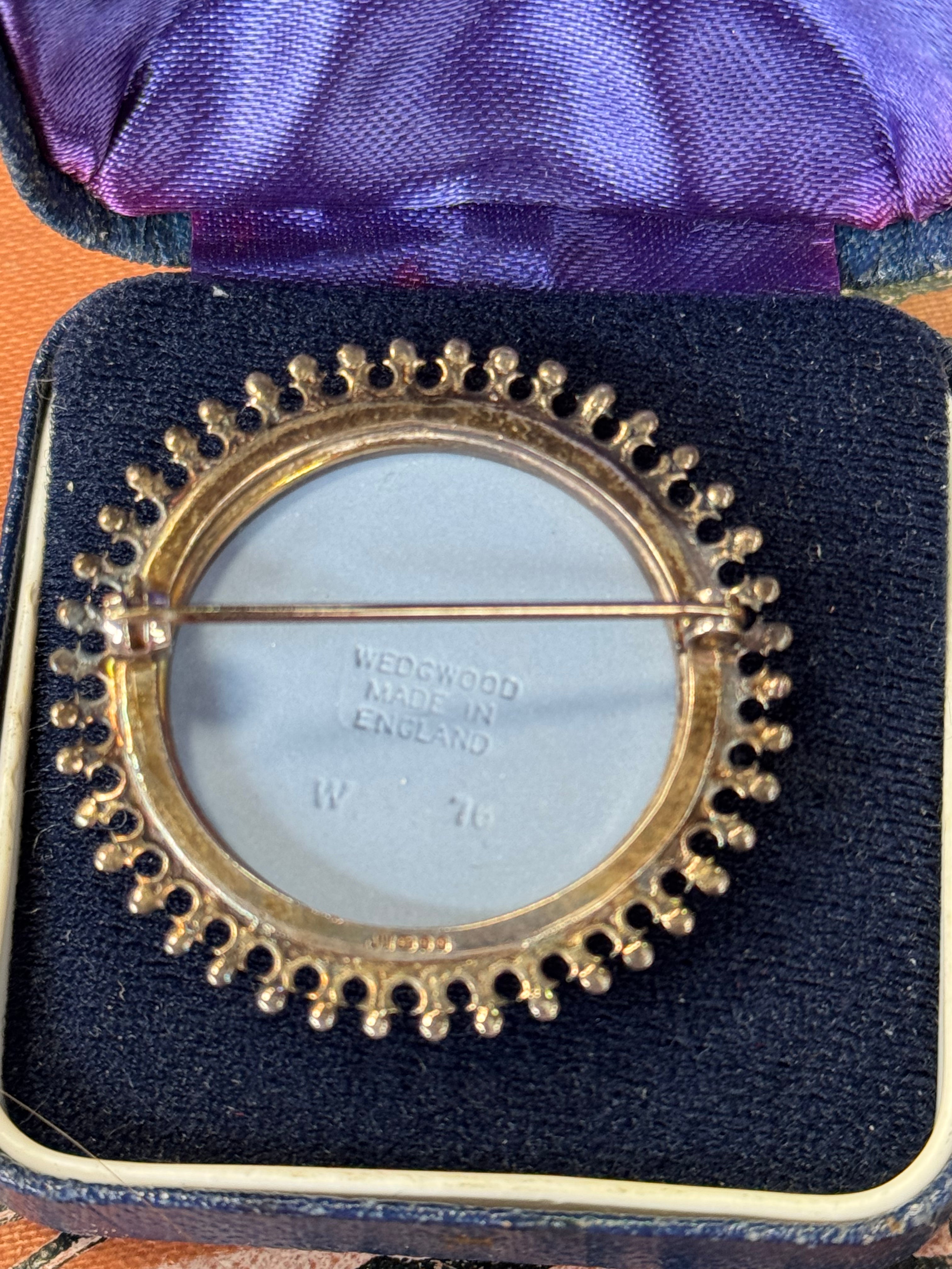Wedgwood Boxed Sterling Silver Brooch
