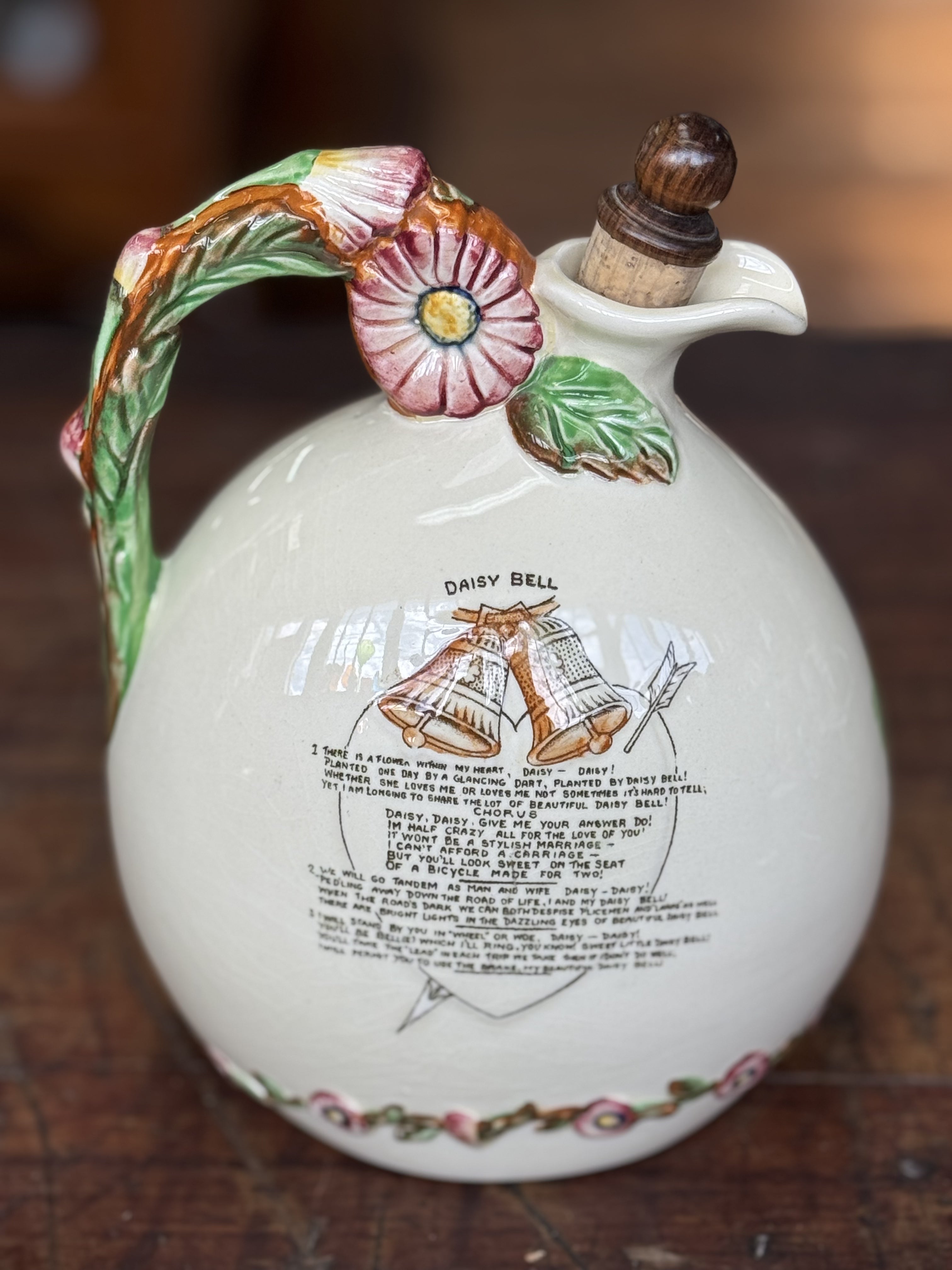 Crown Devon Daisy Bell Musical Jug
