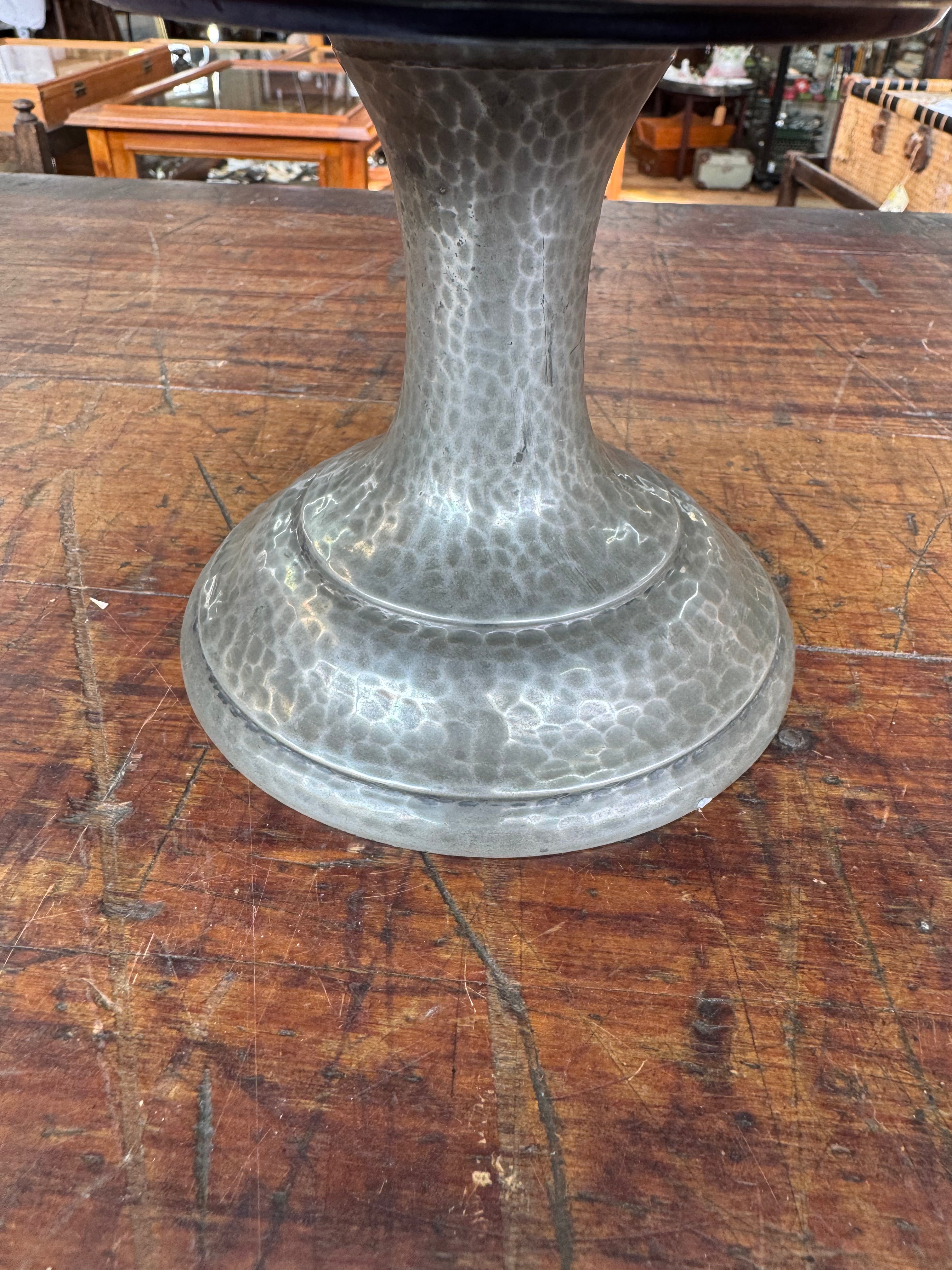 Liberty & Co Moorcroft Pomeganate Signed Pewter Stand