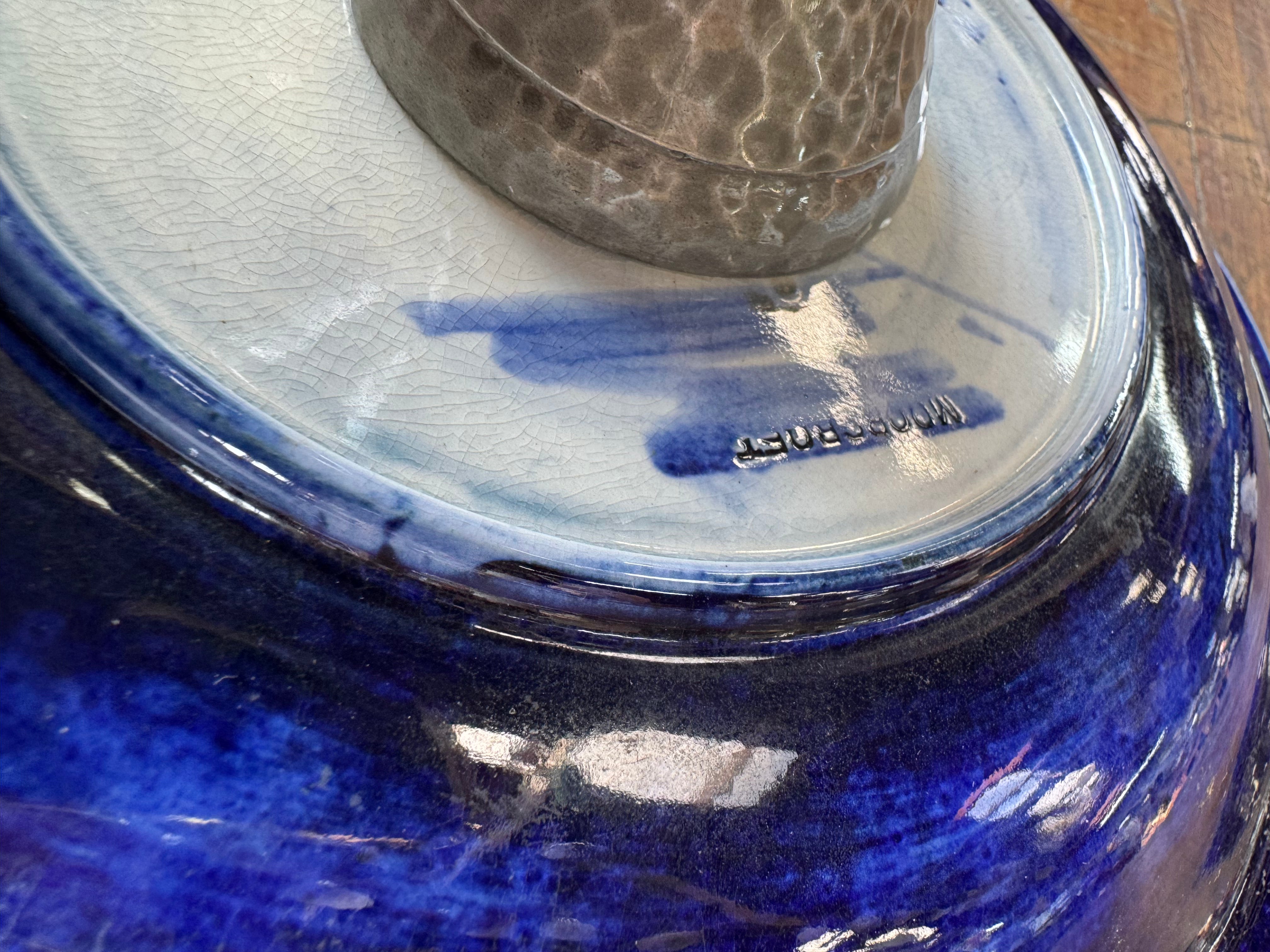 Liberty & Co Moorcroft Pomeganate Signed Pewter Stand