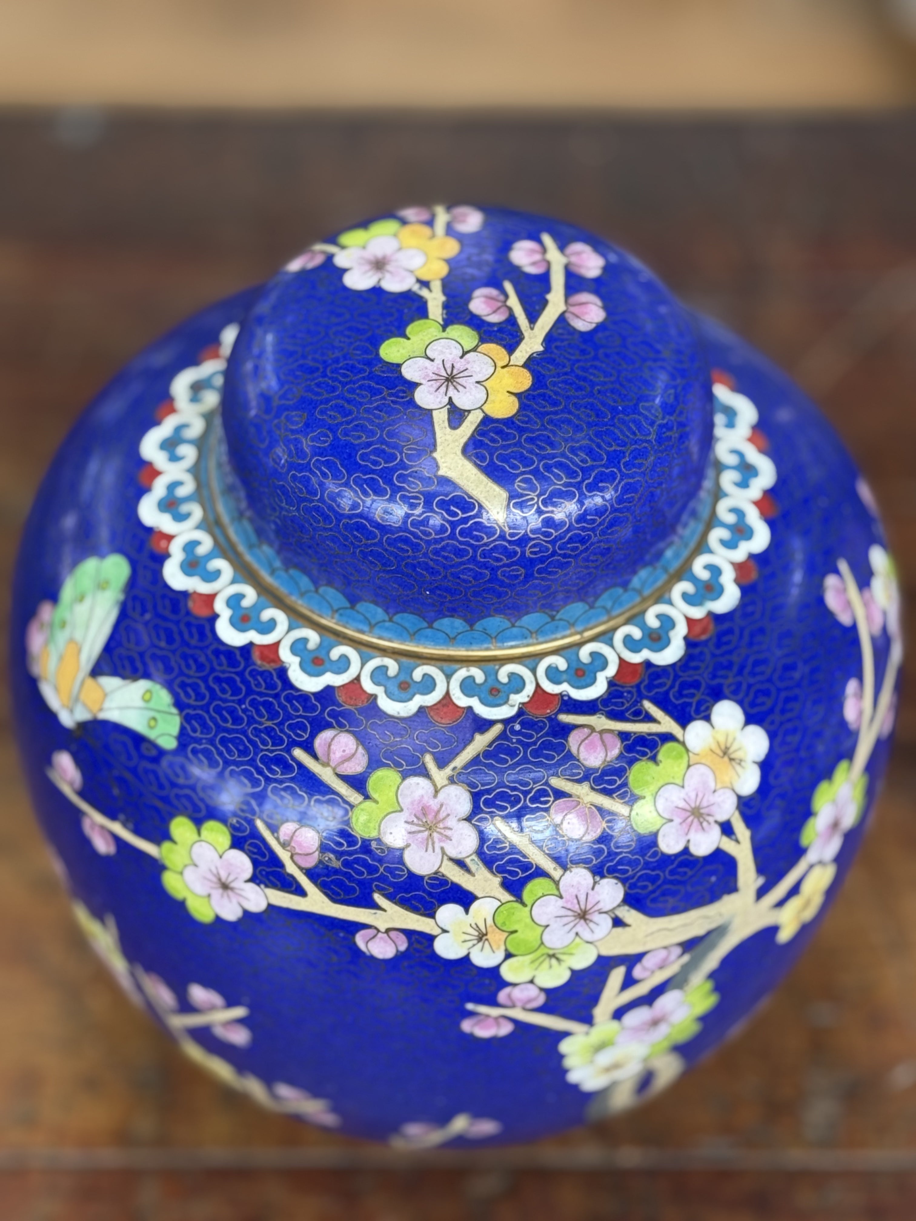 Large Cloisonné Ginger Jar