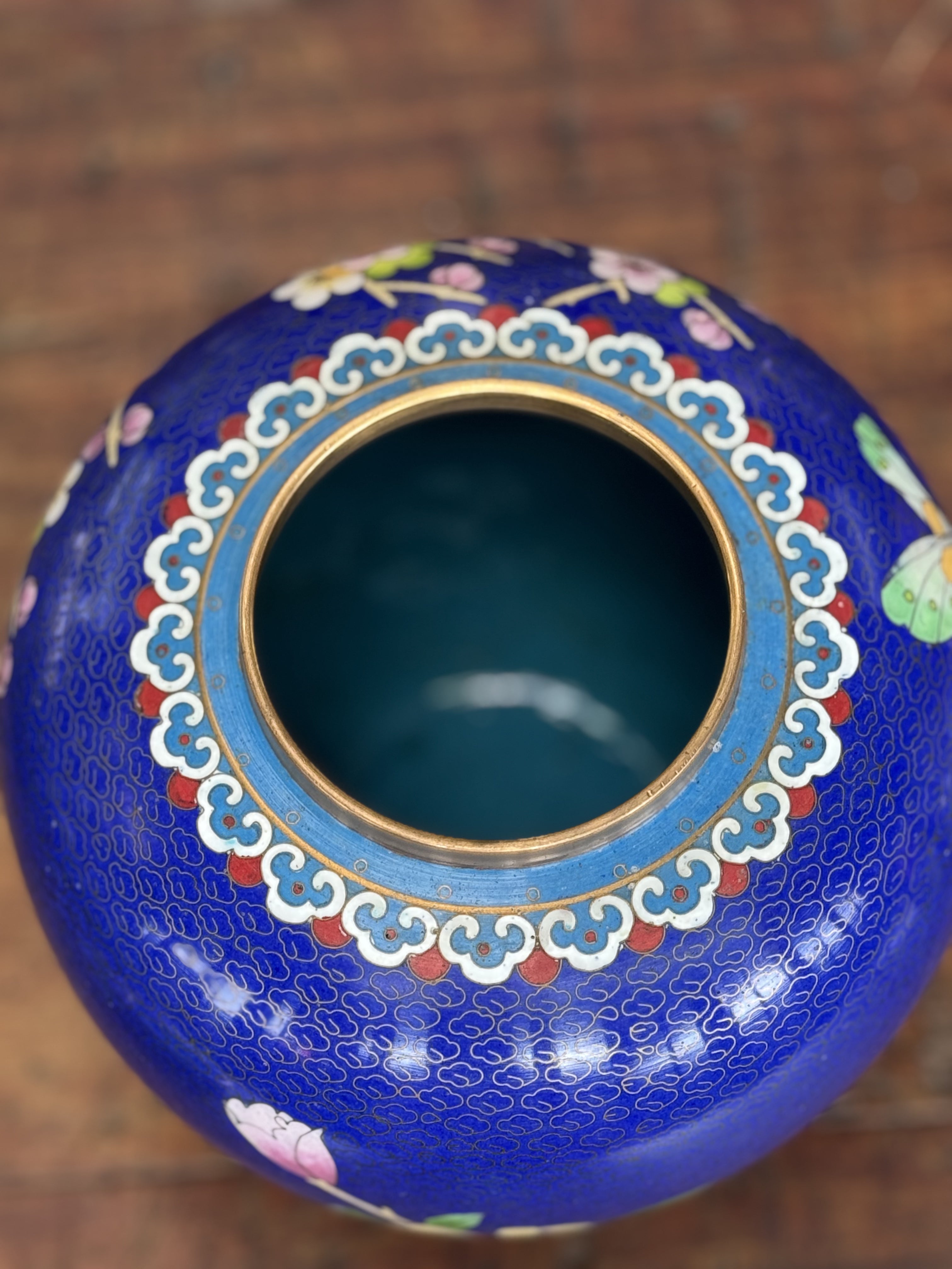 Large Cloisonné Ginger Jar