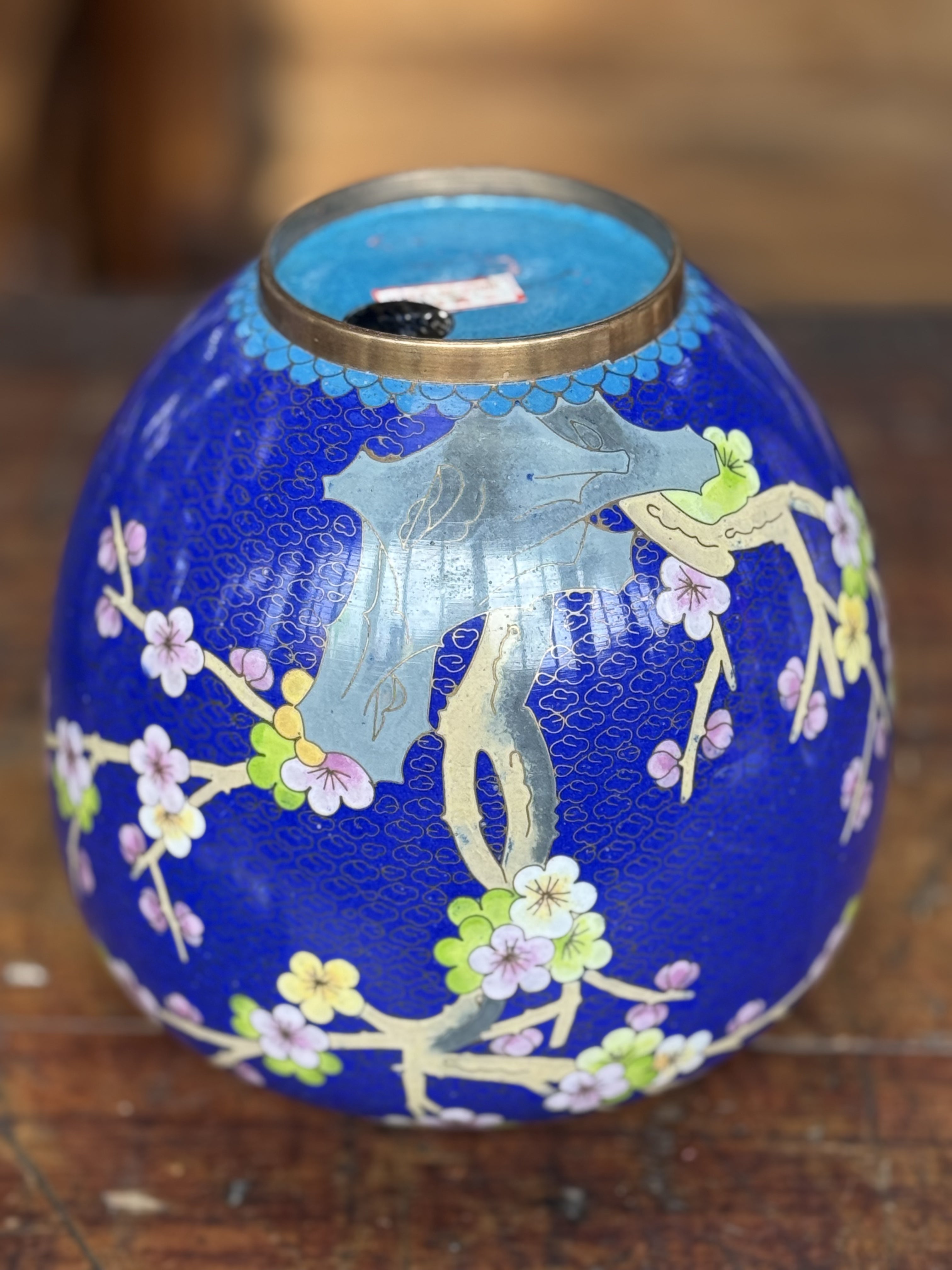 Large Cloisonné Ginger Jar
