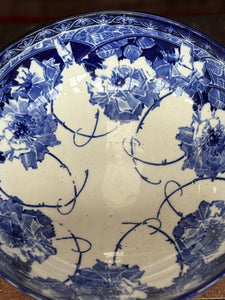 Large Briar Rose Bowl Royal Doulton Flo Blue