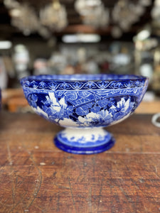 Large Briar Rose Bowl Royal Doulton Flo Blue