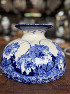 Large Briar Rose Bowl Royal Doulton Flo Blue