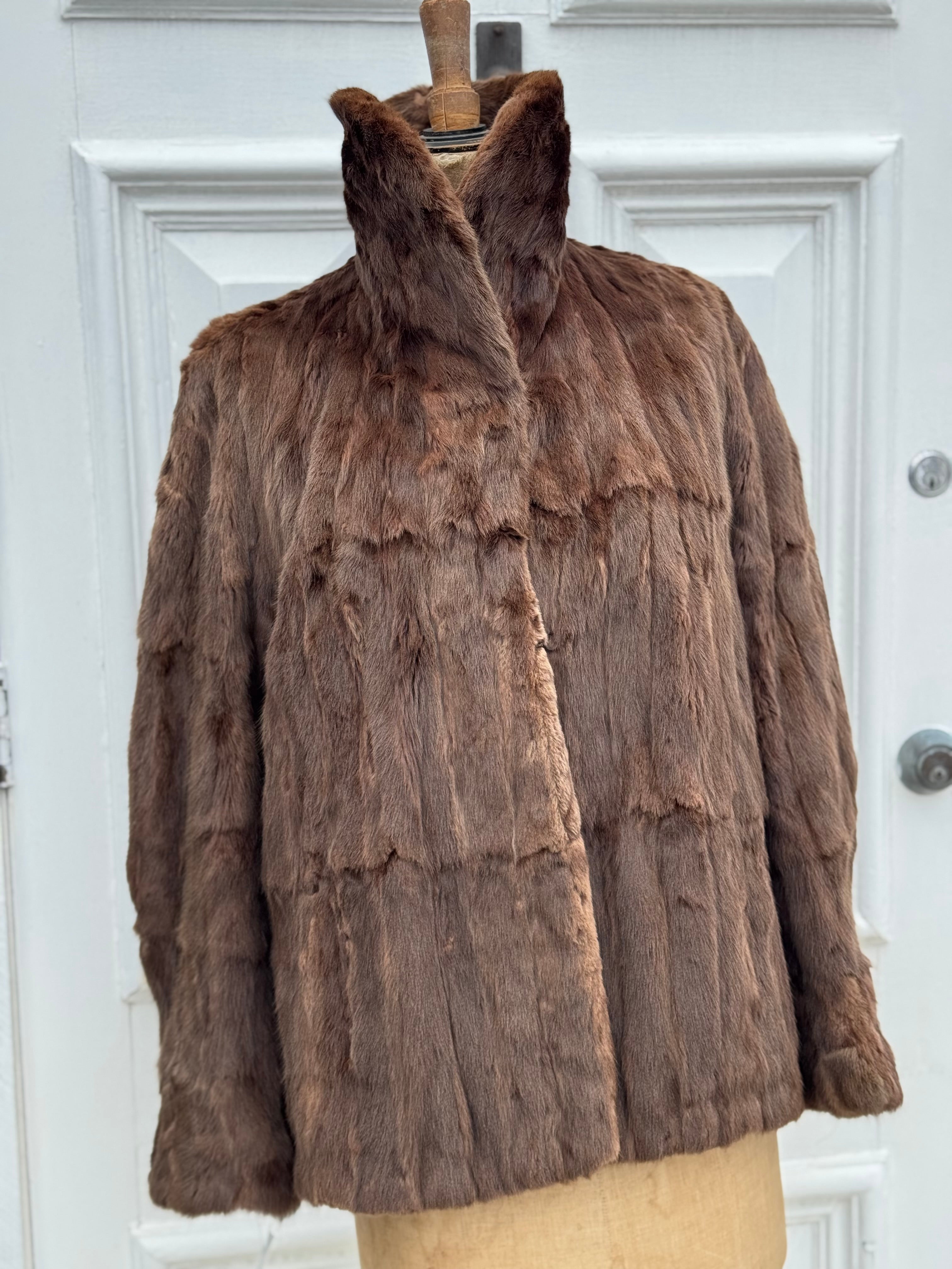 Stunning Antique Mink Jacket Size 14