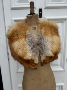 Stunning Antique Lewis Fur Fox Caramel Cape Size 8-10