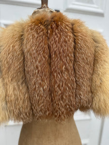Stunning Antique Lewis Fur Fox Caramel Cape Size 8-10
