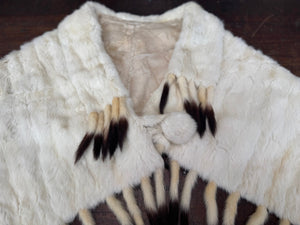 Stunning Vintage Ermine Cape/Shawl