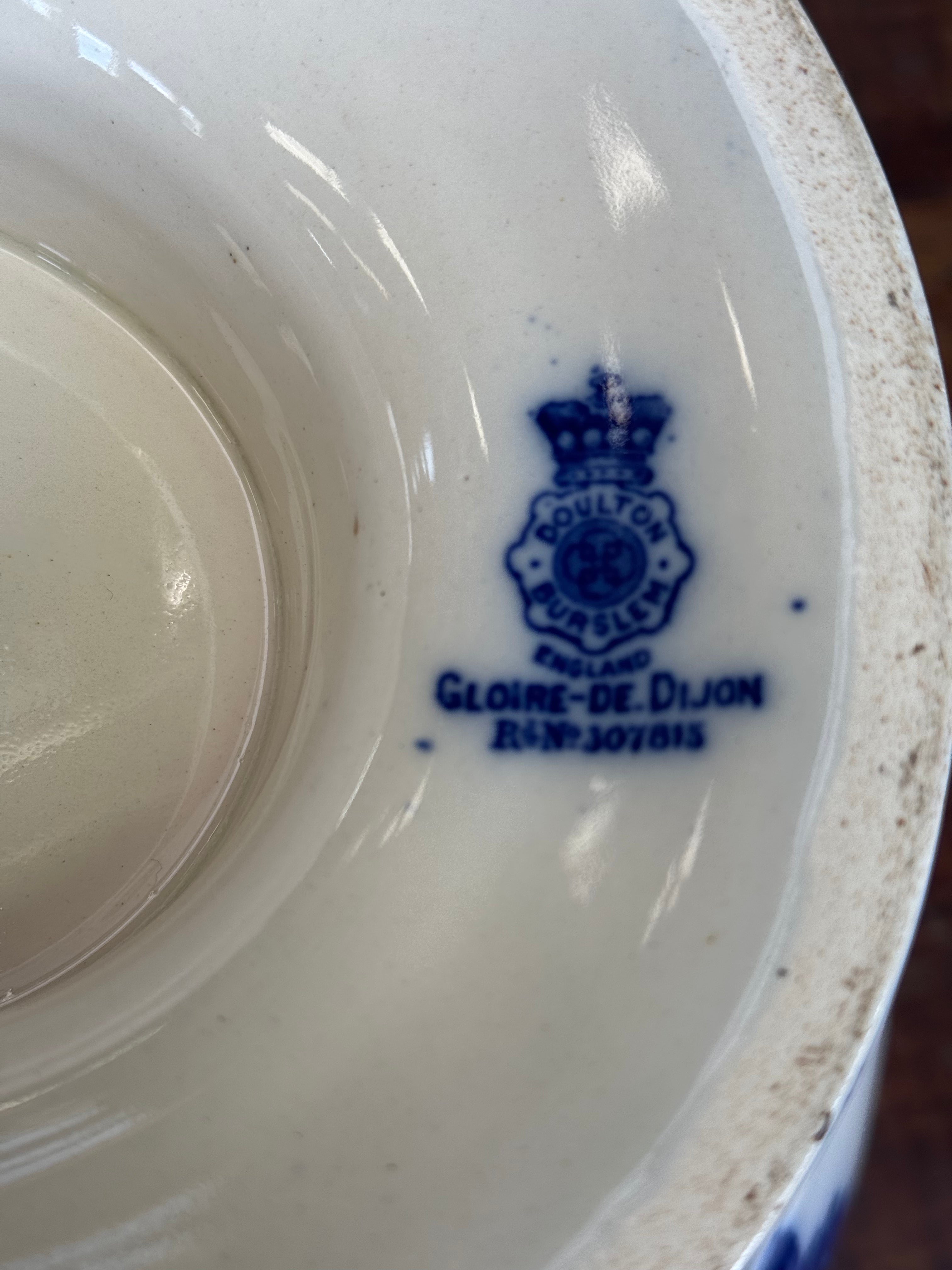 Large Royal Doulton Flo Blue Gloire De Dijon