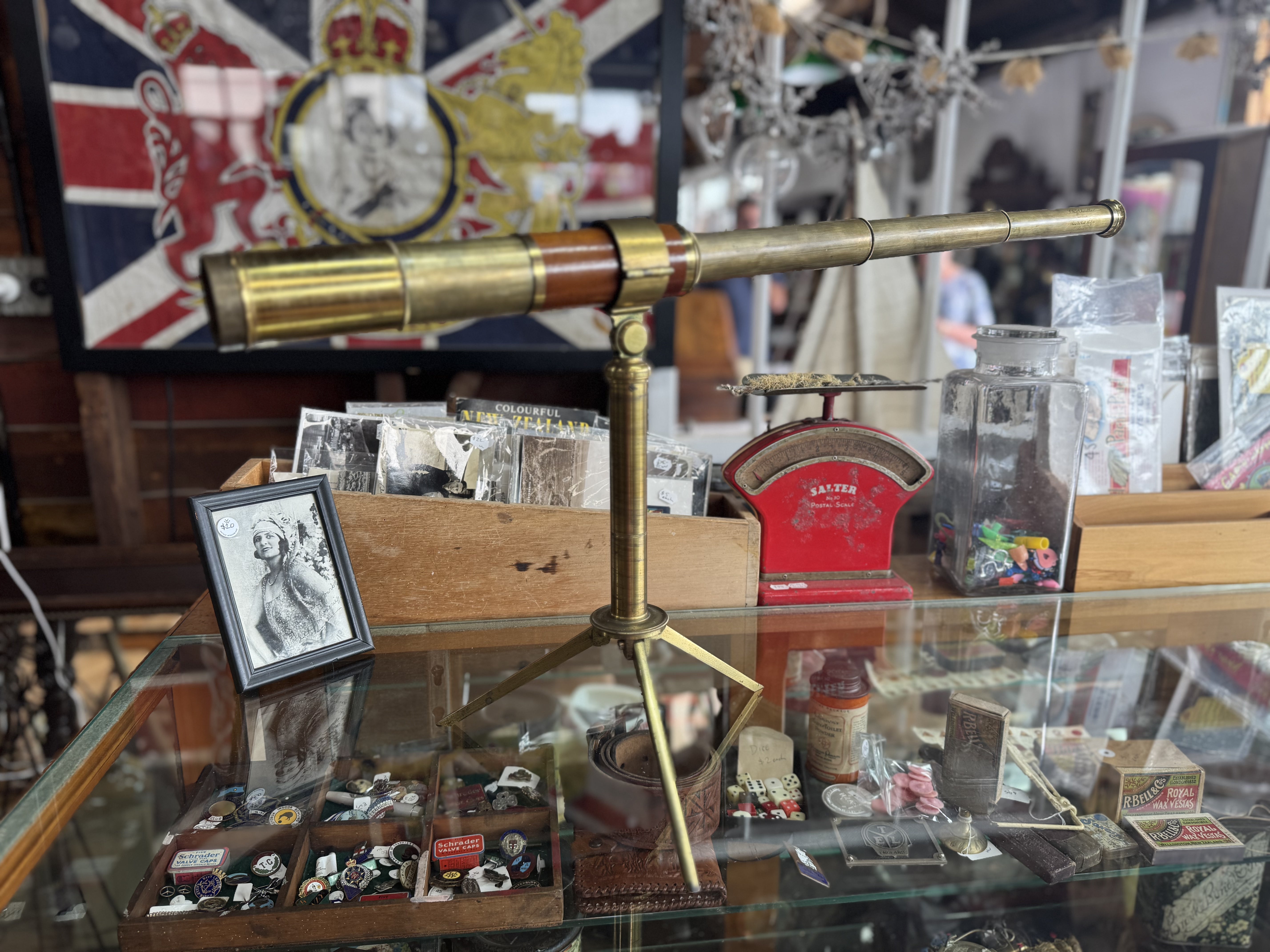 Antique Ling Chevallier Optician Paris Circa 1880's Telescope