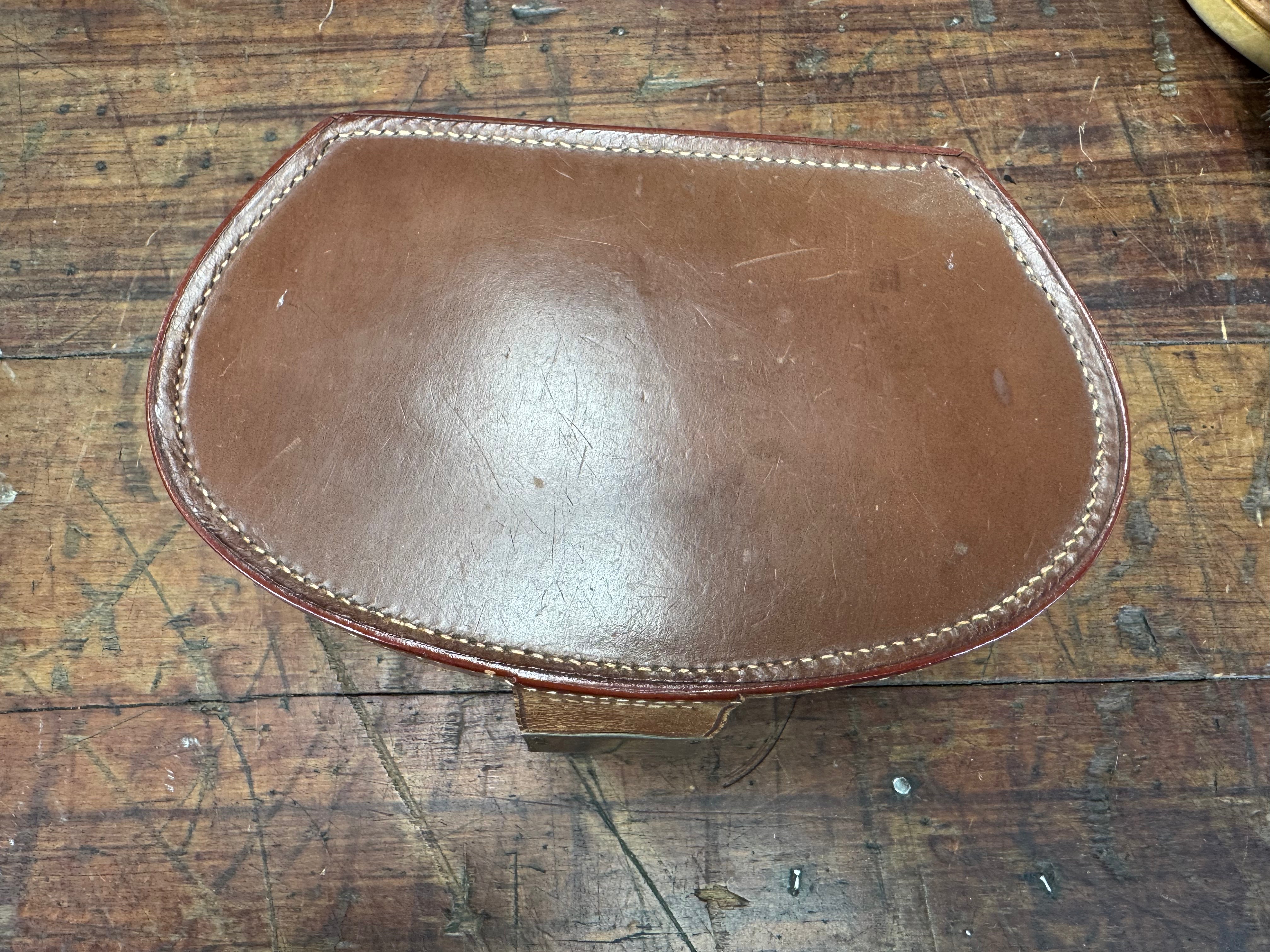 Leather Collar Box with Collars & Studs