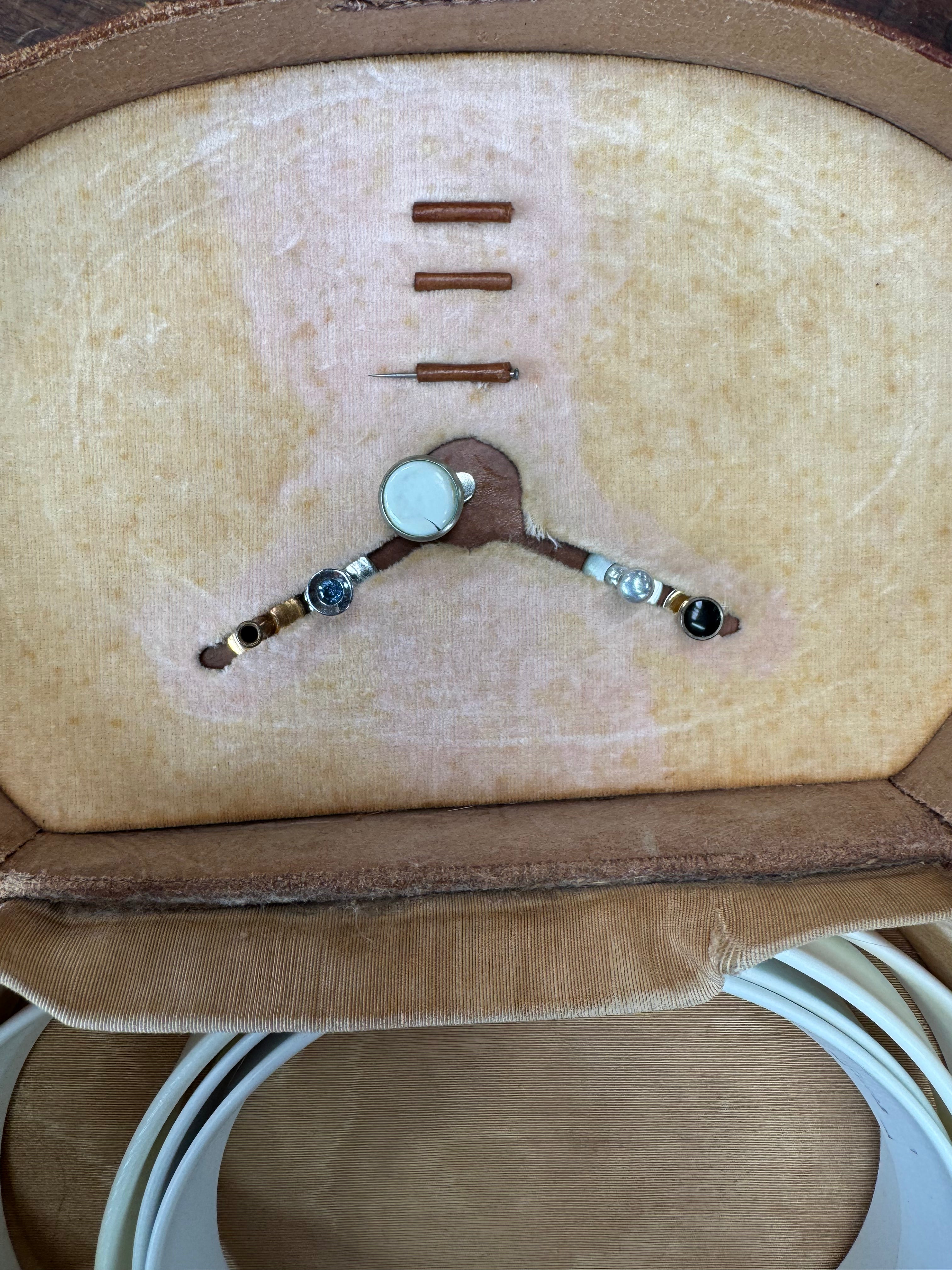 Leather Collar Box with Collars & Studs