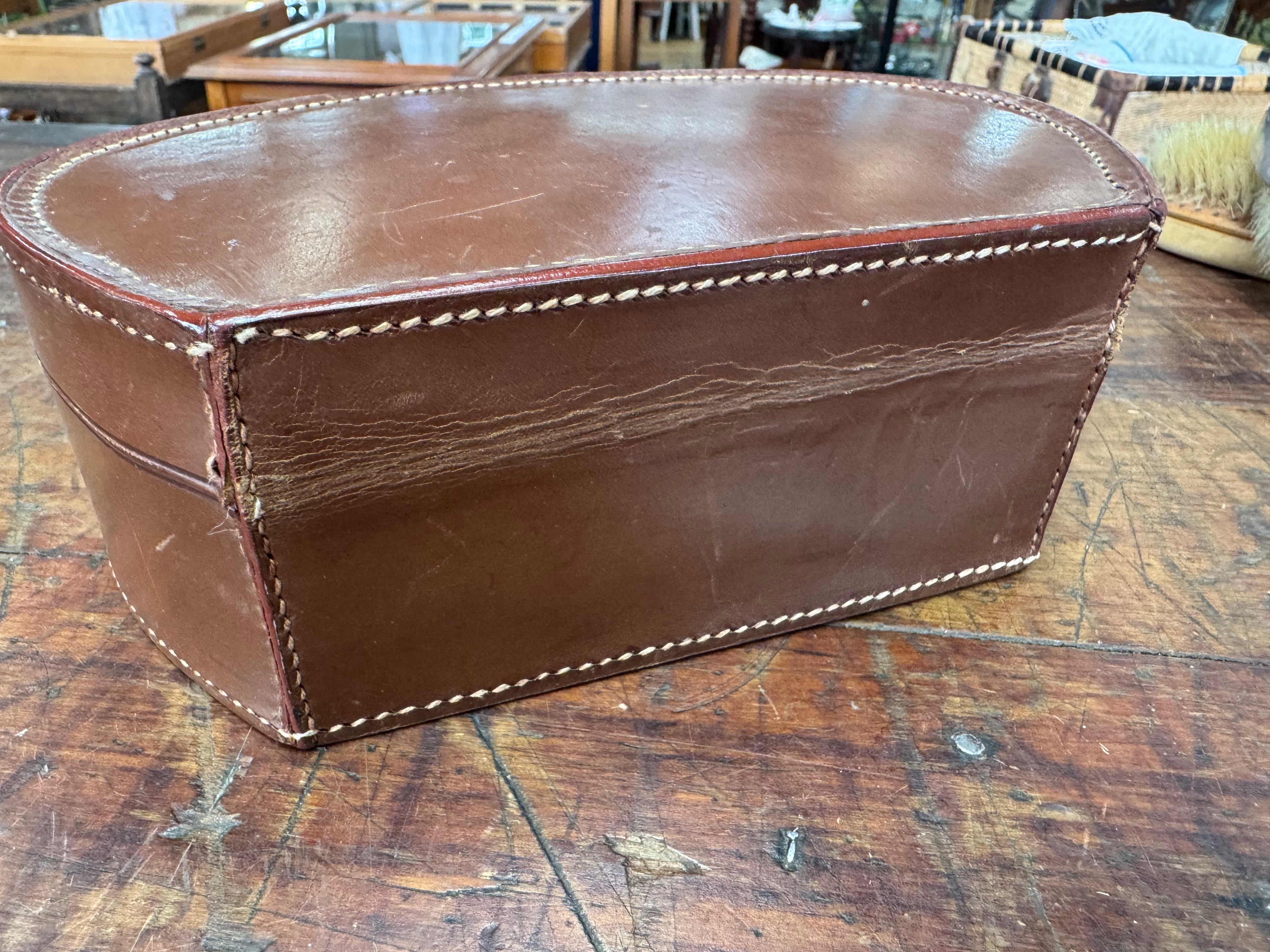 Leather Collar Box with Collars & Studs