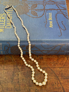 Sea Water Pearls Graduated 22.5cm Length Off White Knotted