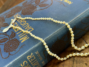 Sea Water Pearls Graduated 26cm Length Cream in colour Knotted