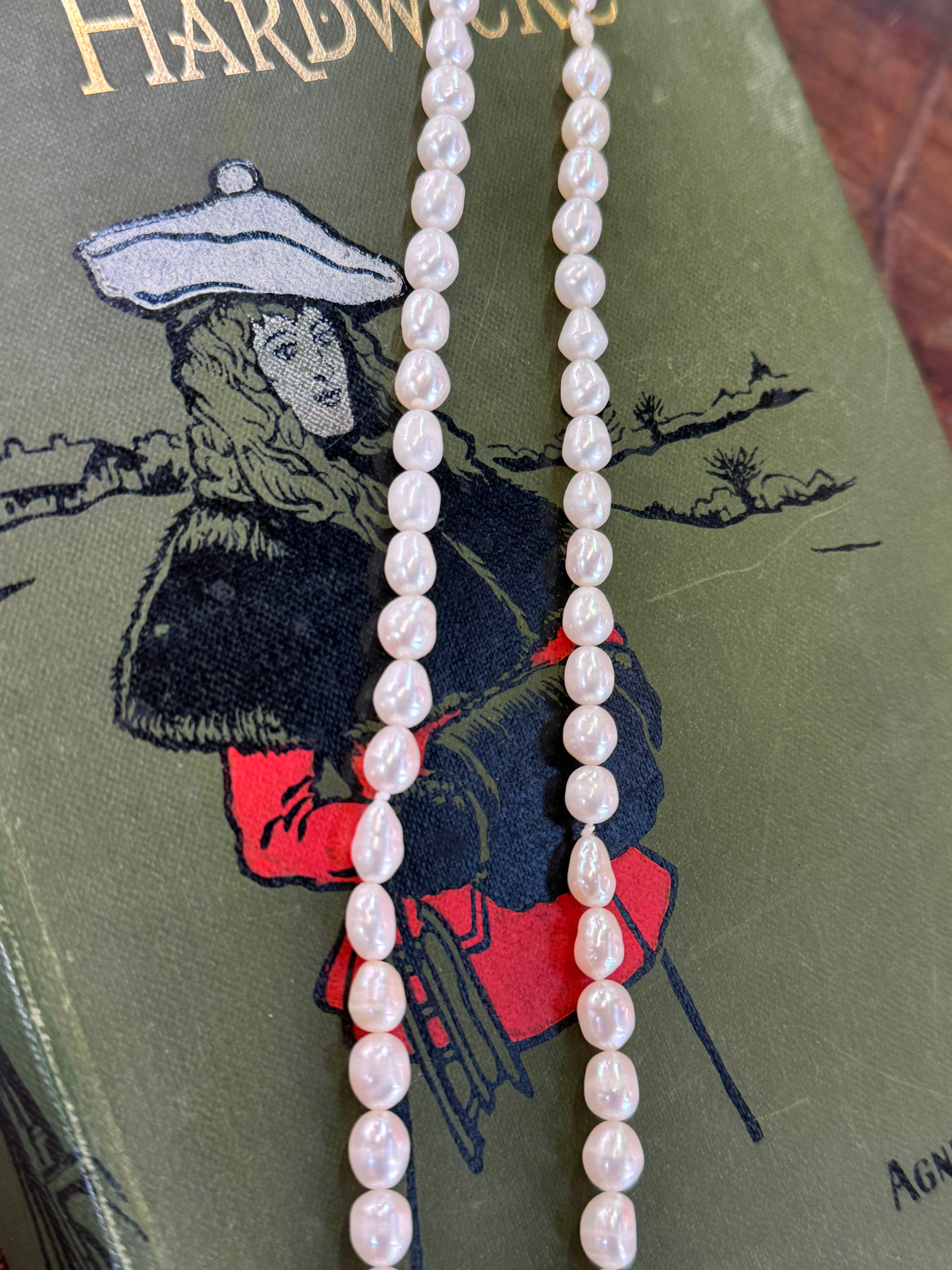 Fresh Water Baroque Pearls 18cm Length Off White